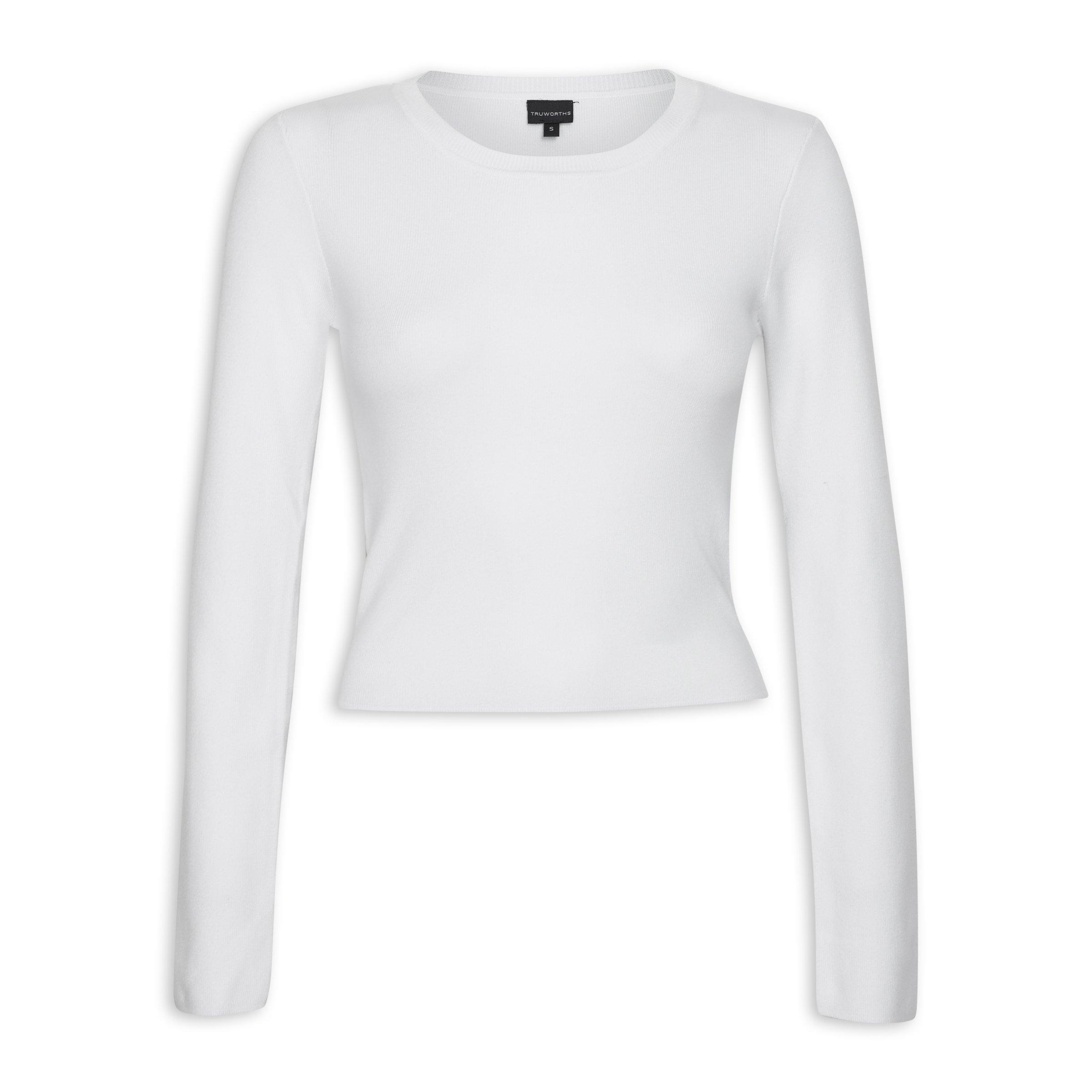 White Cropped Sweater (3108638) | Truworths