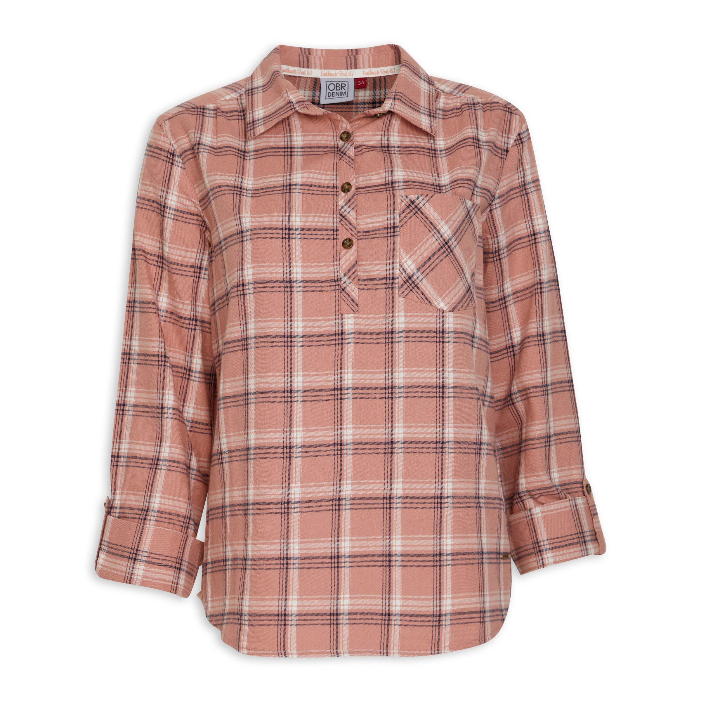 Check Relaxed Fit Shirt (3108667) | OUTBACK RED