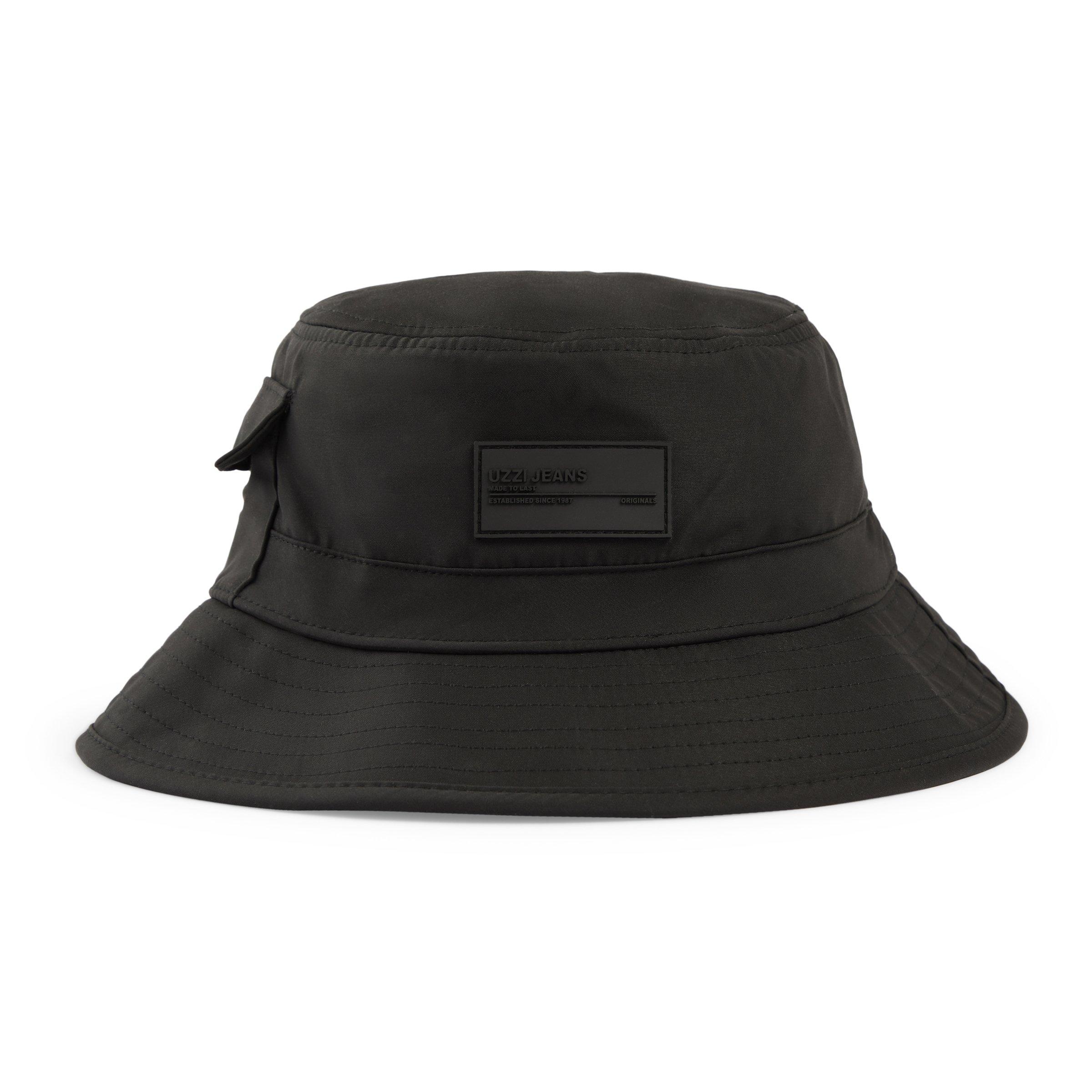 Black Wide Brim Bucket Hat (3109160) | UZZI