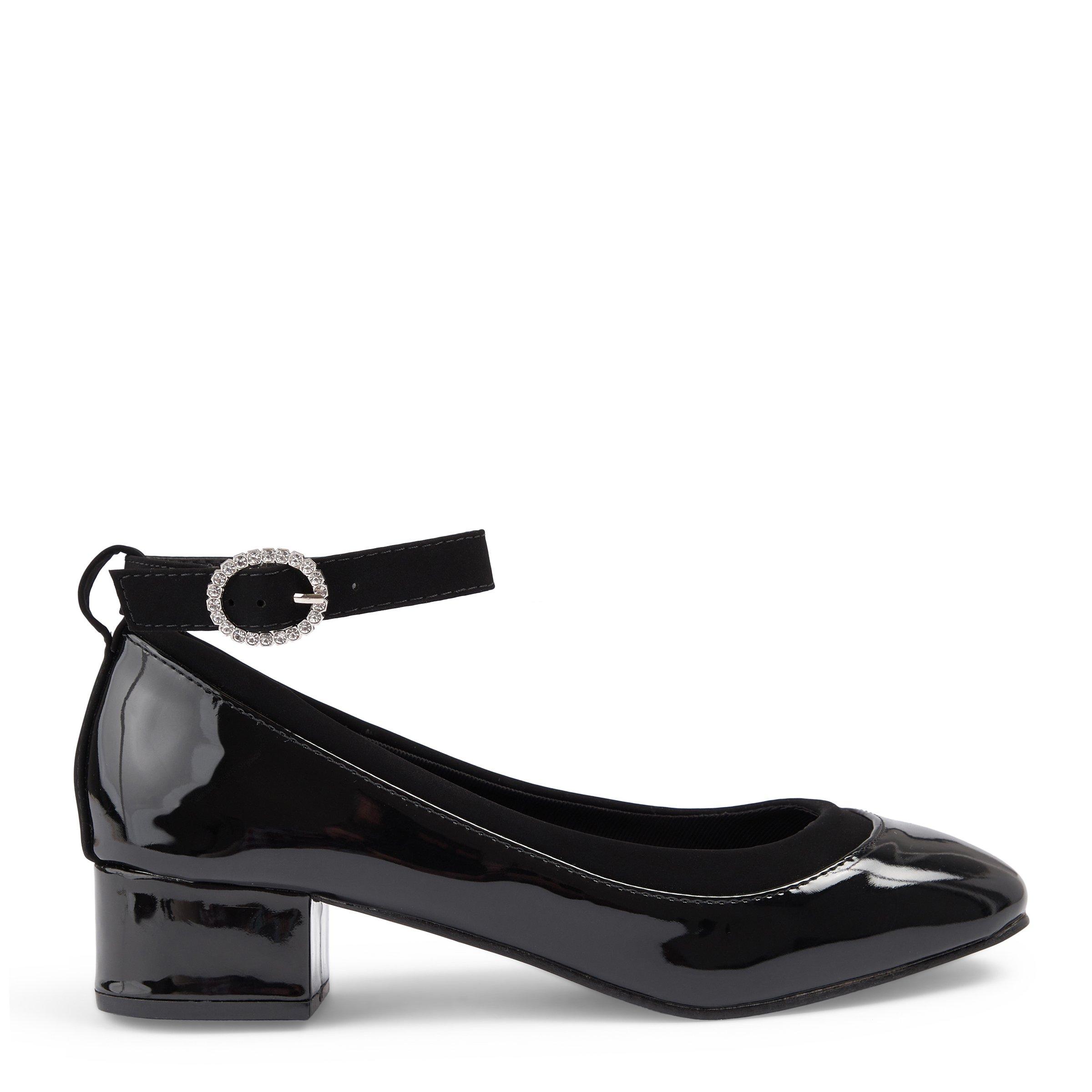 Black Ankle Strap Low Heels (3109221) | Truworths