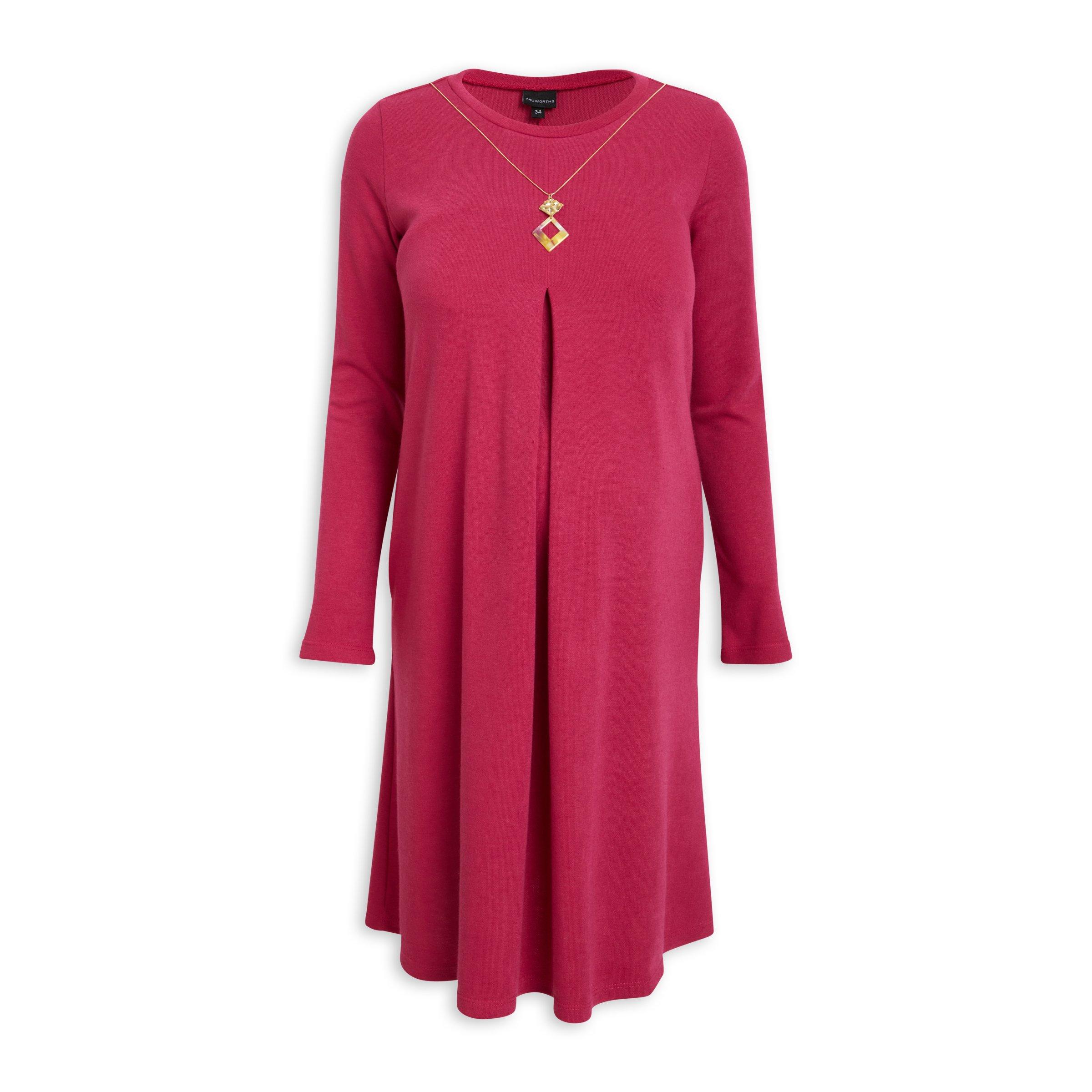 Magenta Maternity Dress With Necklace (3109346) | Truworths