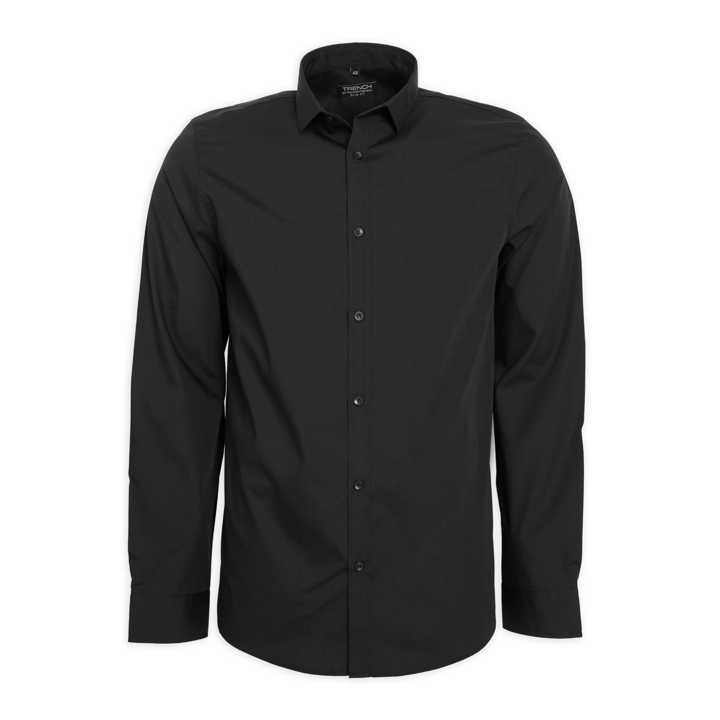 Black Slim Fit Shirt (3109496) | Truworths Man