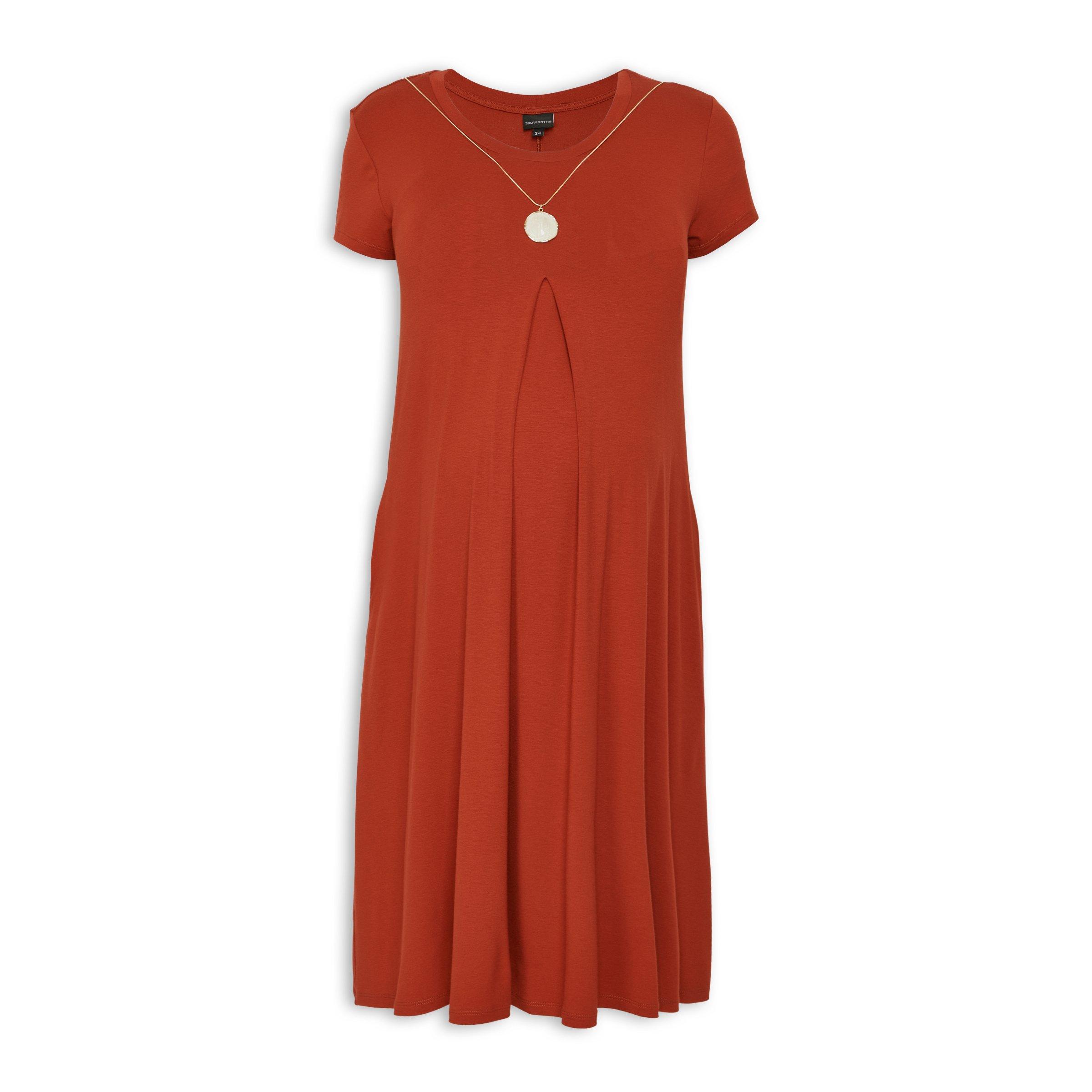 Orange A-line Maternity Dress (3109968) | Truworths