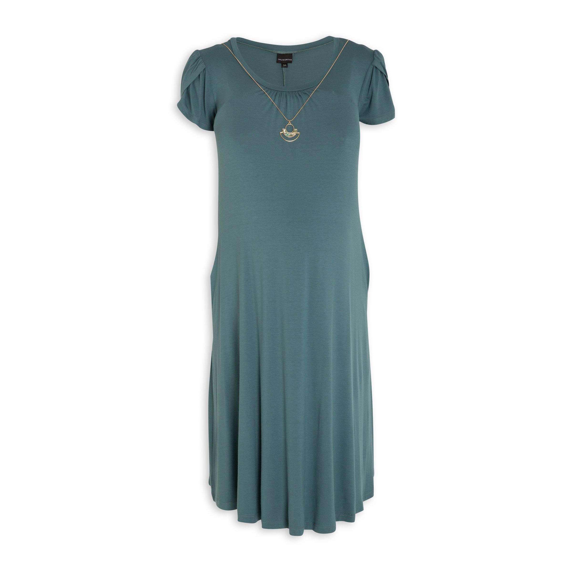 Blue Maternity Dress With Necklace (3109970) | Truworths