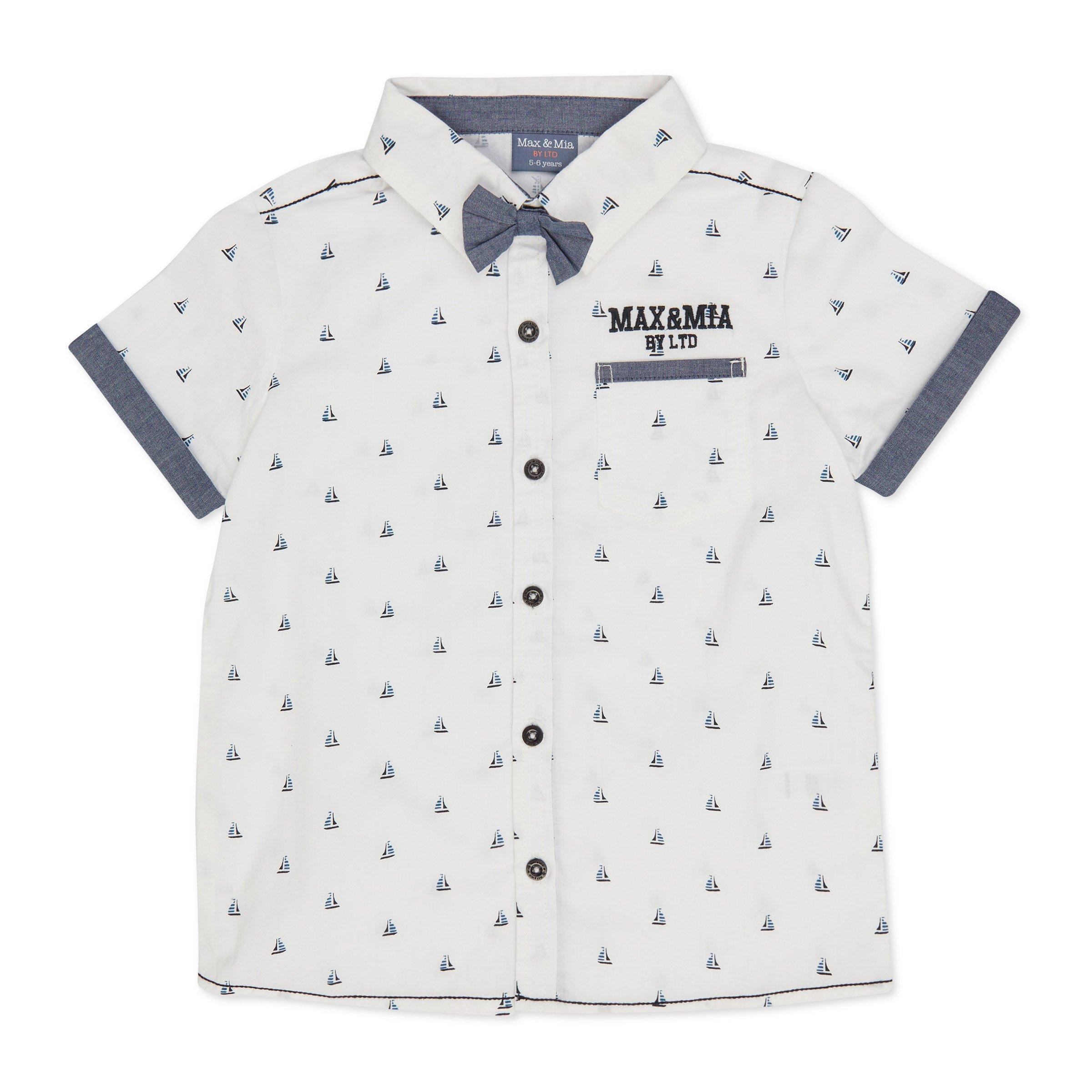 Kid Boy Printed Bow Tie Shirt (3110106) | Max & Mia