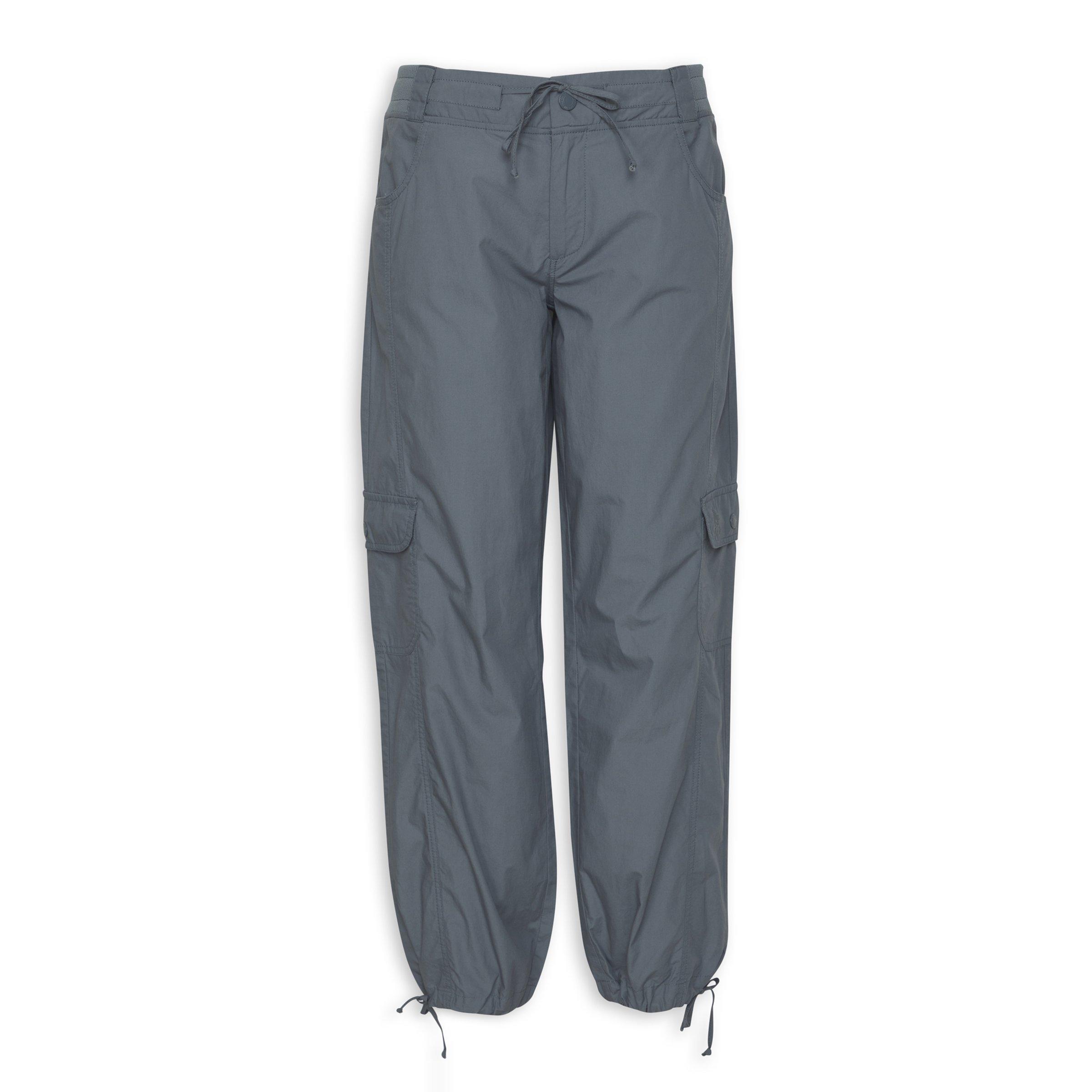 Blue Wide-Leg Utility Pants (3110130) | TRS