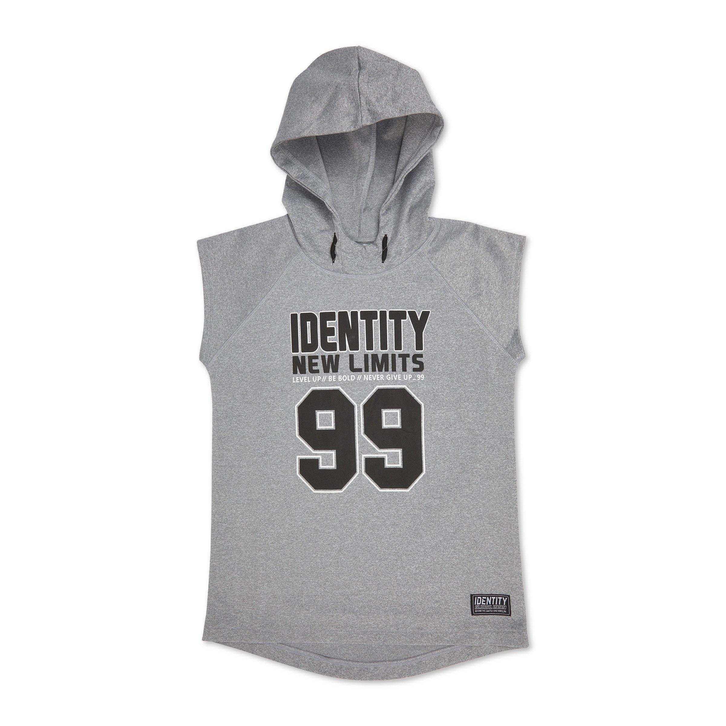 Boys Grey Hooded Vest (3110211) | Identity