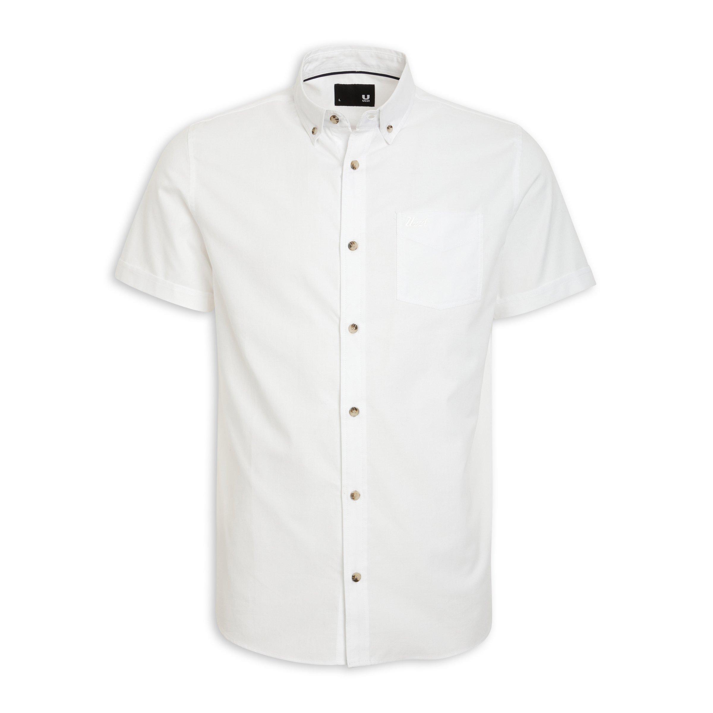 White Slim Fit Shirt (3110231) | UZZI