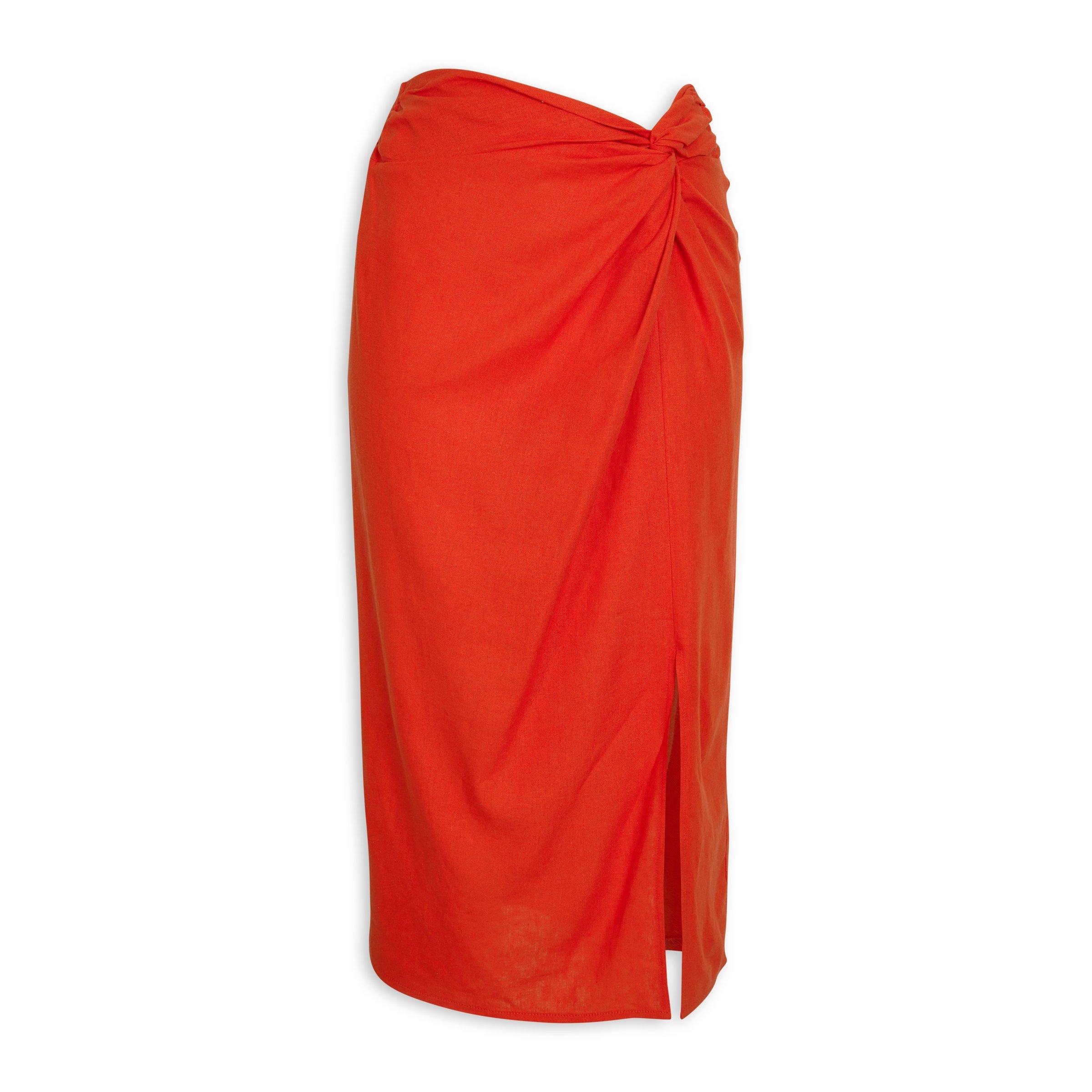 Orange Wrap Skirt (3110261) | Truworths