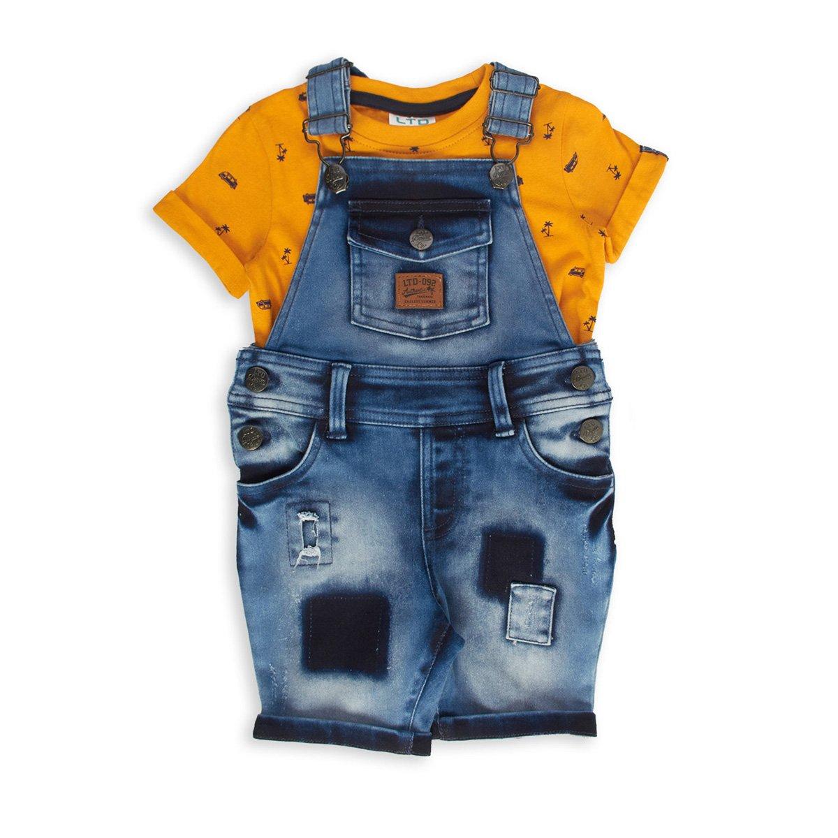 Baby Boy Denim Dungaree & Tshirt Set (3110276) LTD Kids