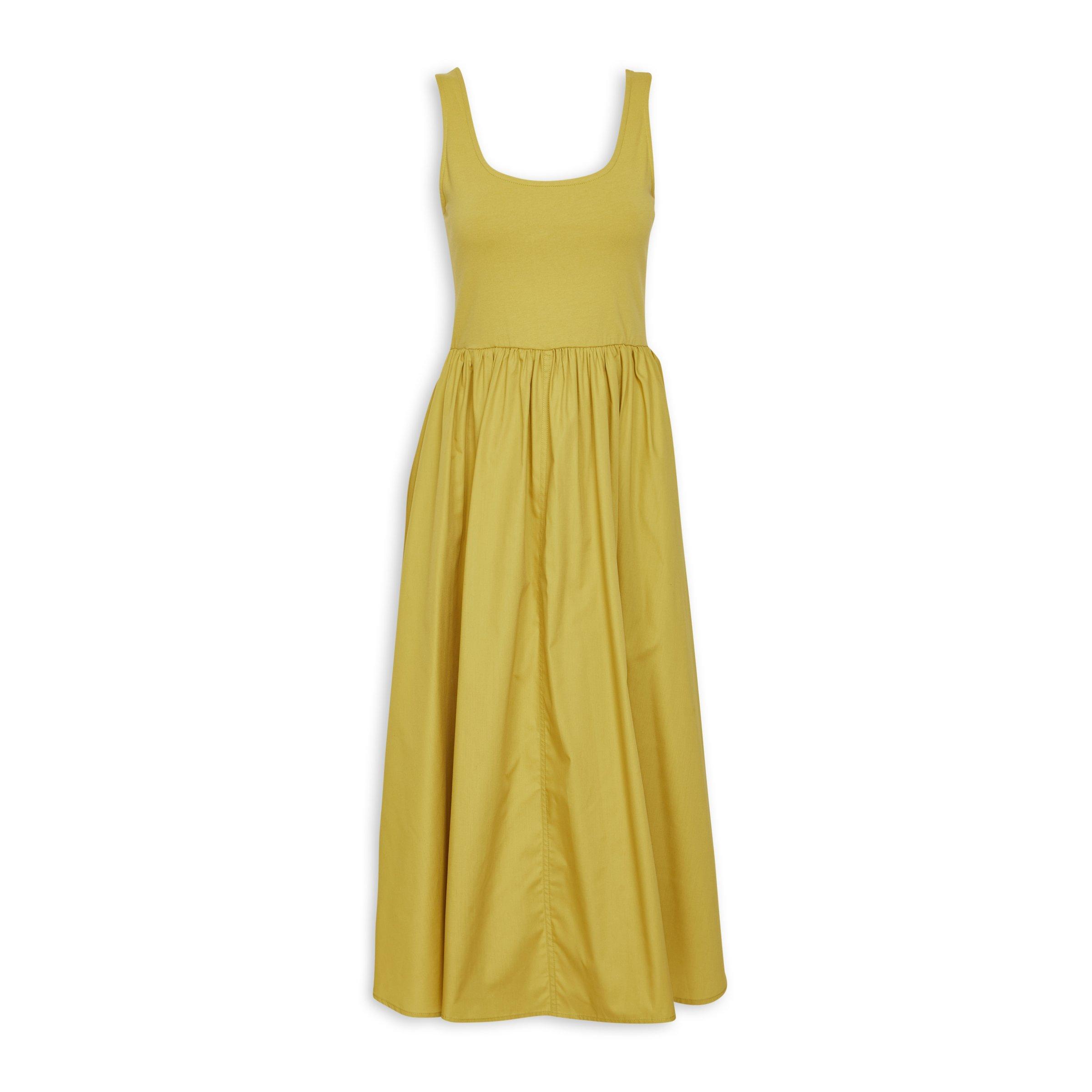 Lime Green Fit & Flare Dress (3110304) | Basix