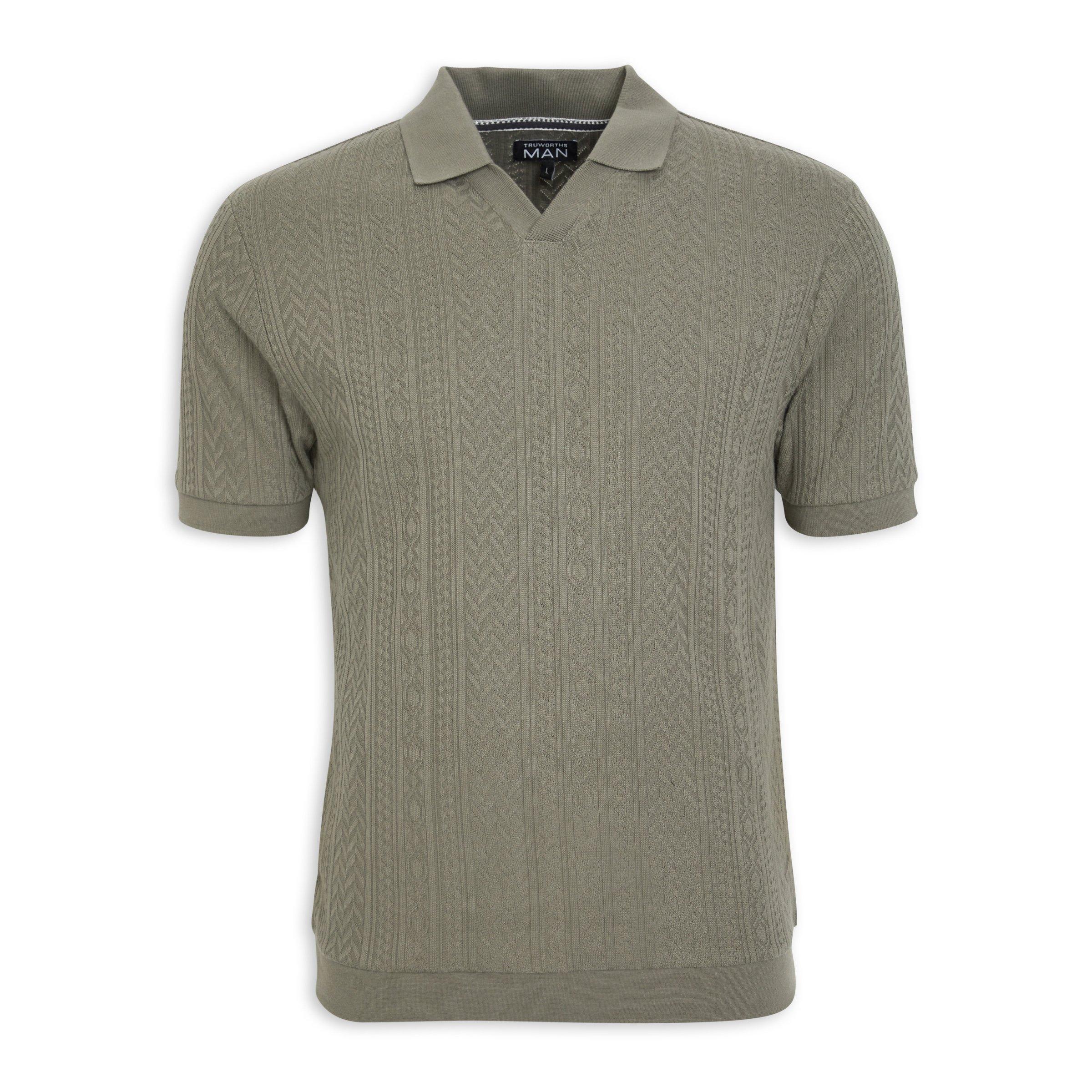 Olive Green Golfer Sweater (3111009) | Truworths Man