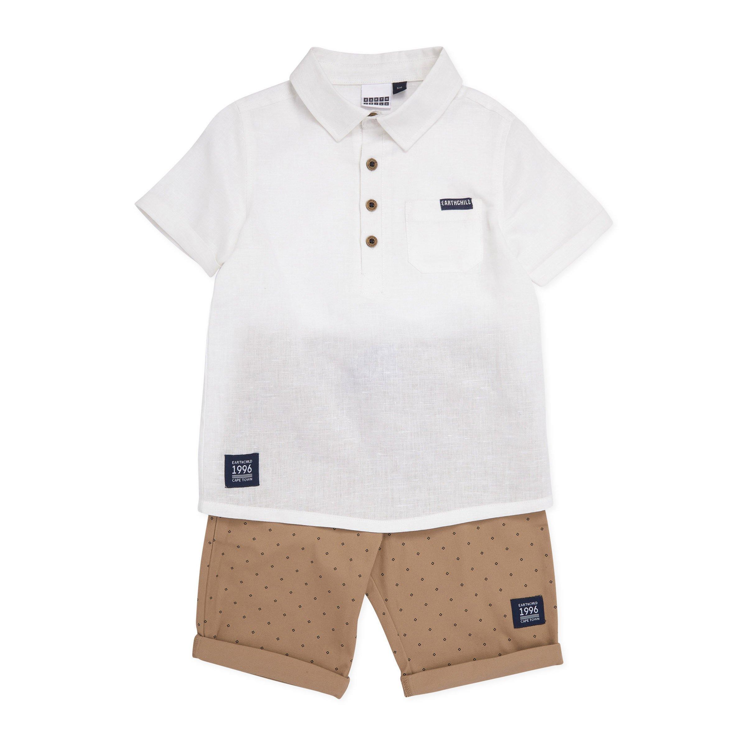 Kid Boy Shirt & Shorts Set (3111118) | Earthchild
