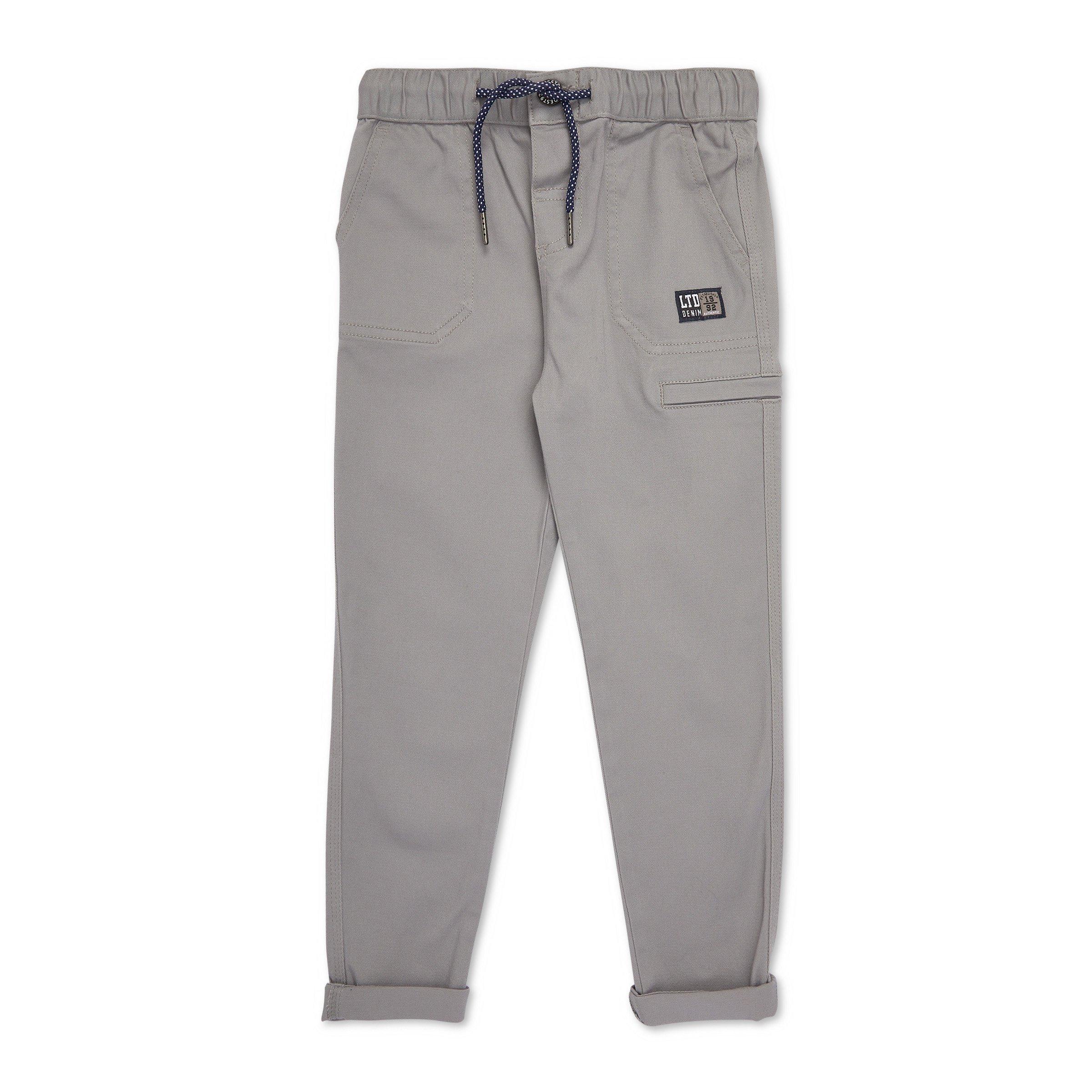 Pale Grey Slim Leg Pants (3111193) | LTD Kids