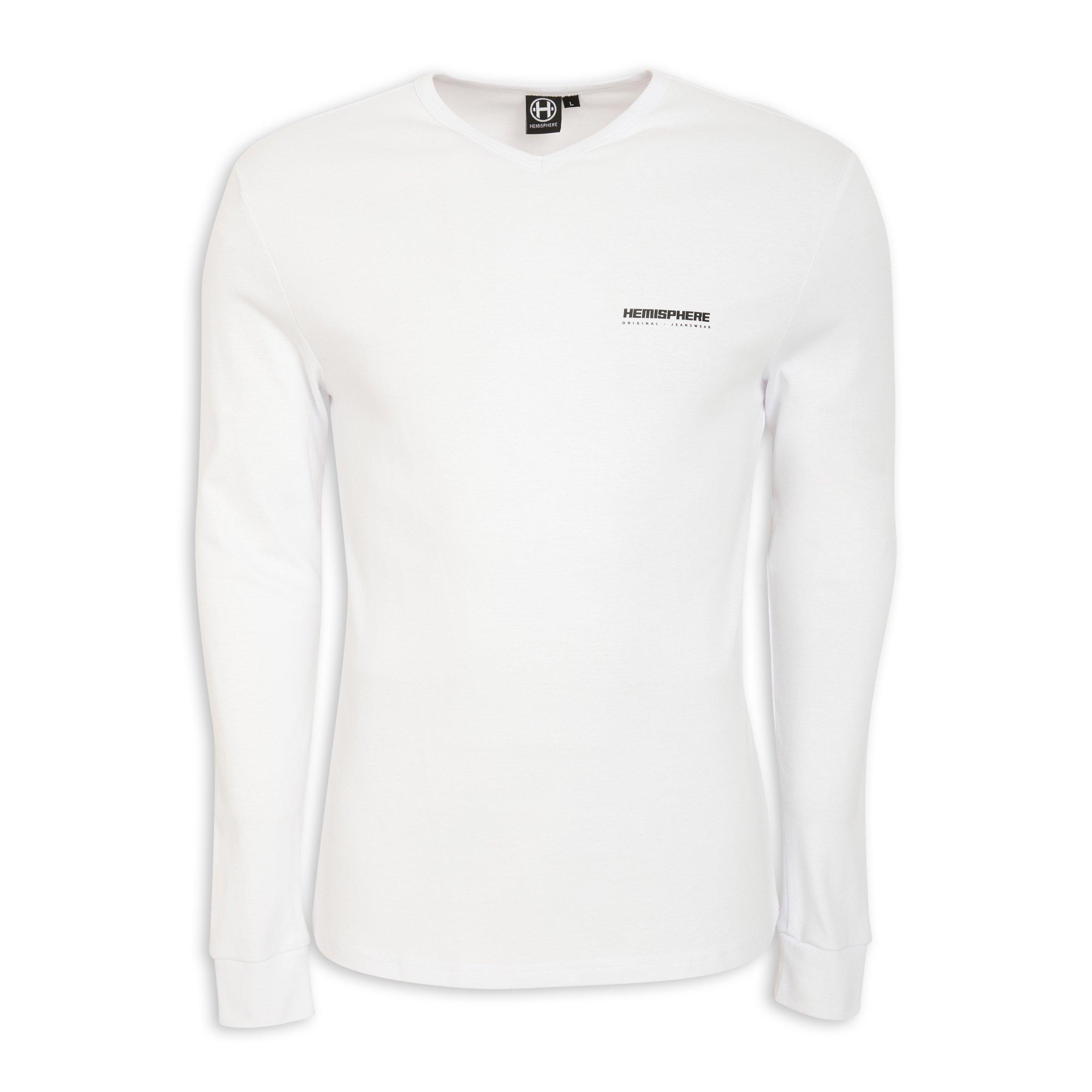 White Long Sleeve T-shirt (3111972) | Hemisphere