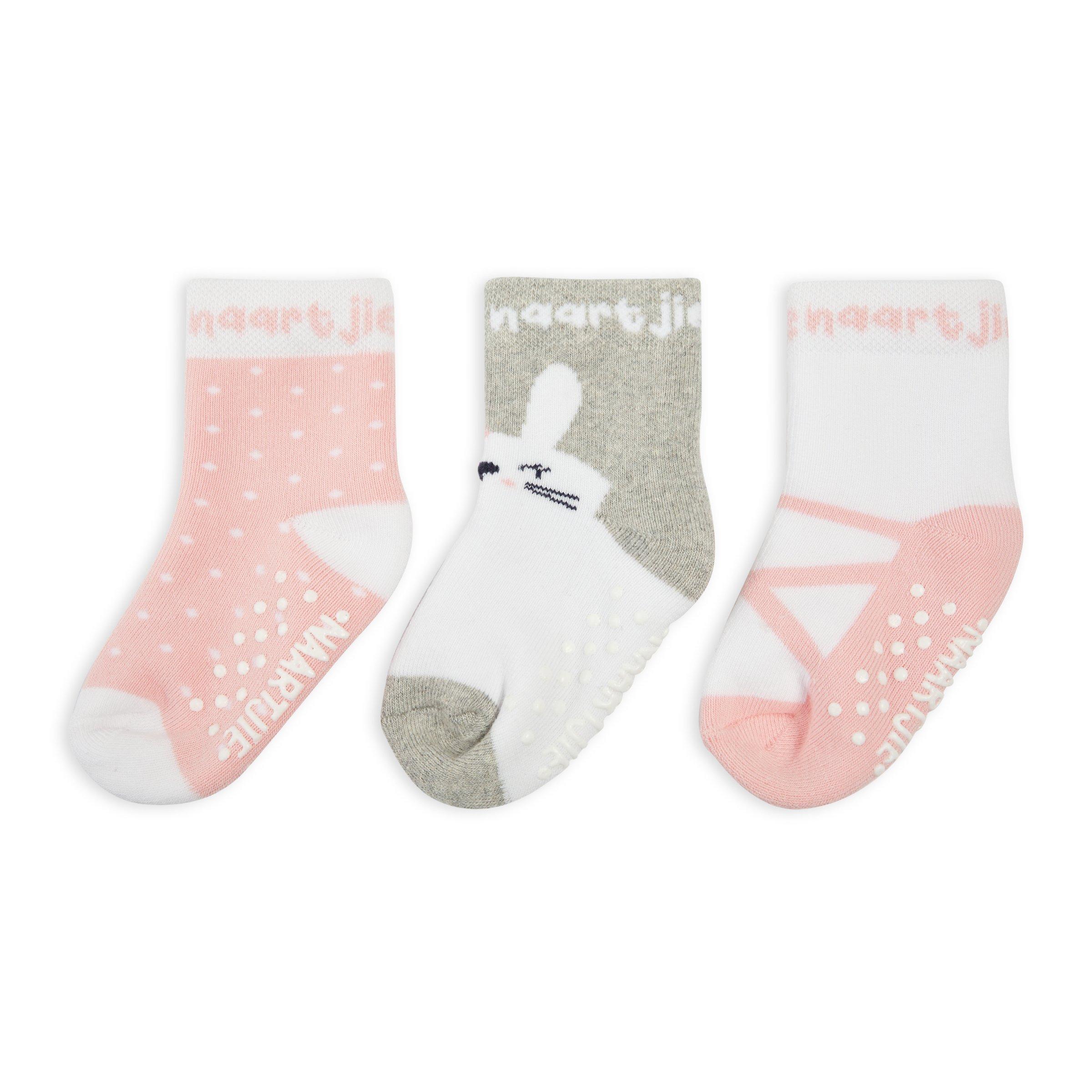 3pack Newborn Girl Bunny Socks (3112004) Naartjie