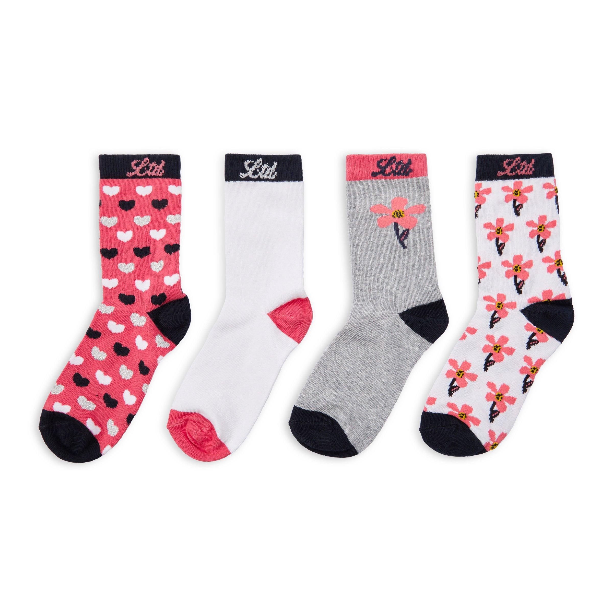 4-pack Kid Girl Socks (3112070) | LTD Kids