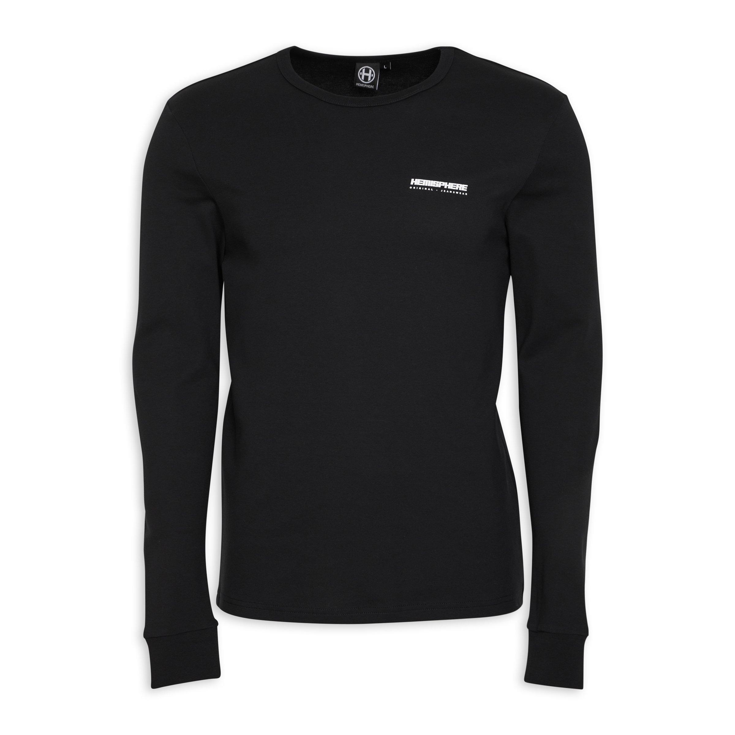 Black Long Sleeve T-shirt (3112353) | Hemisphere