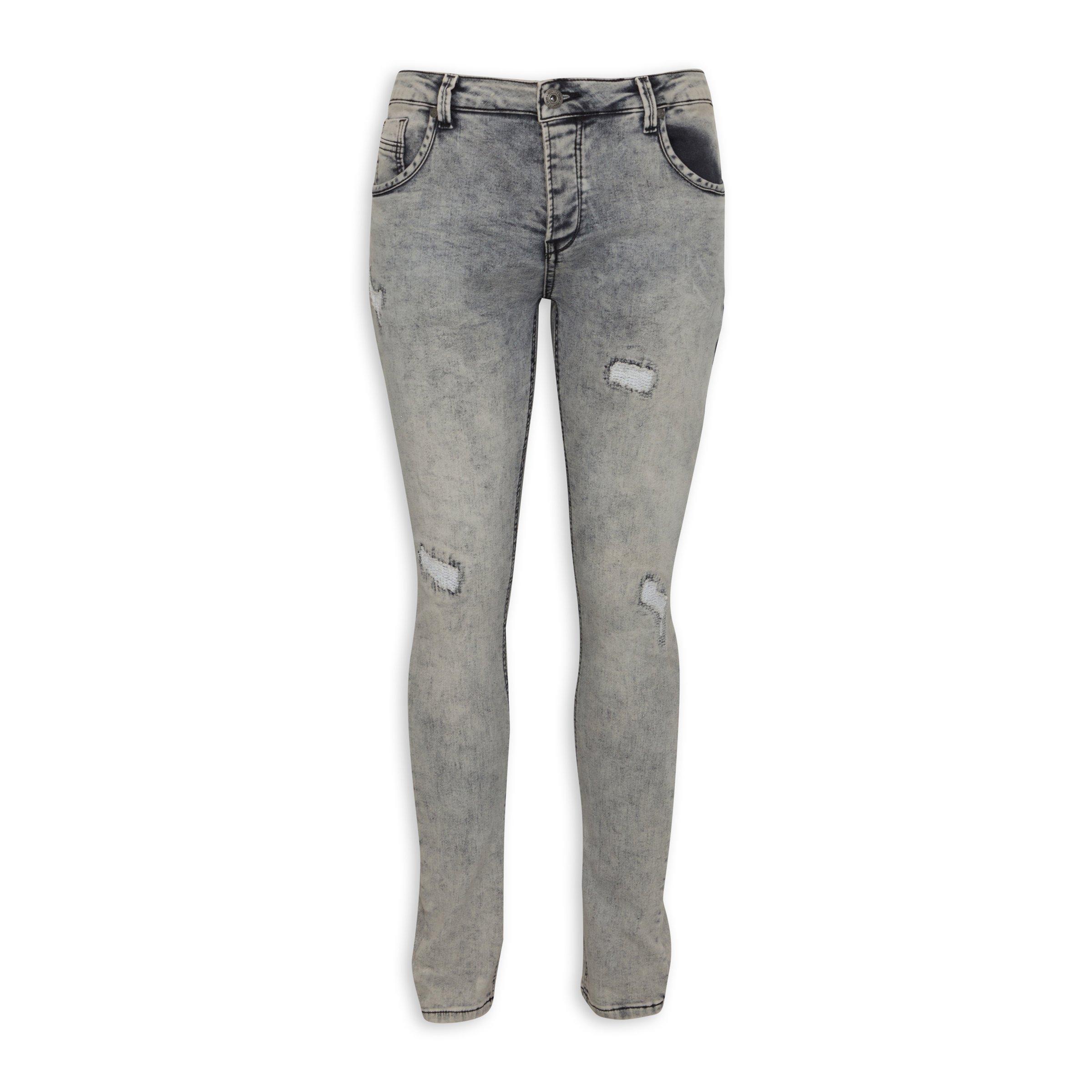 Grey Ripped Skinny Jeans (3112564) | Identity