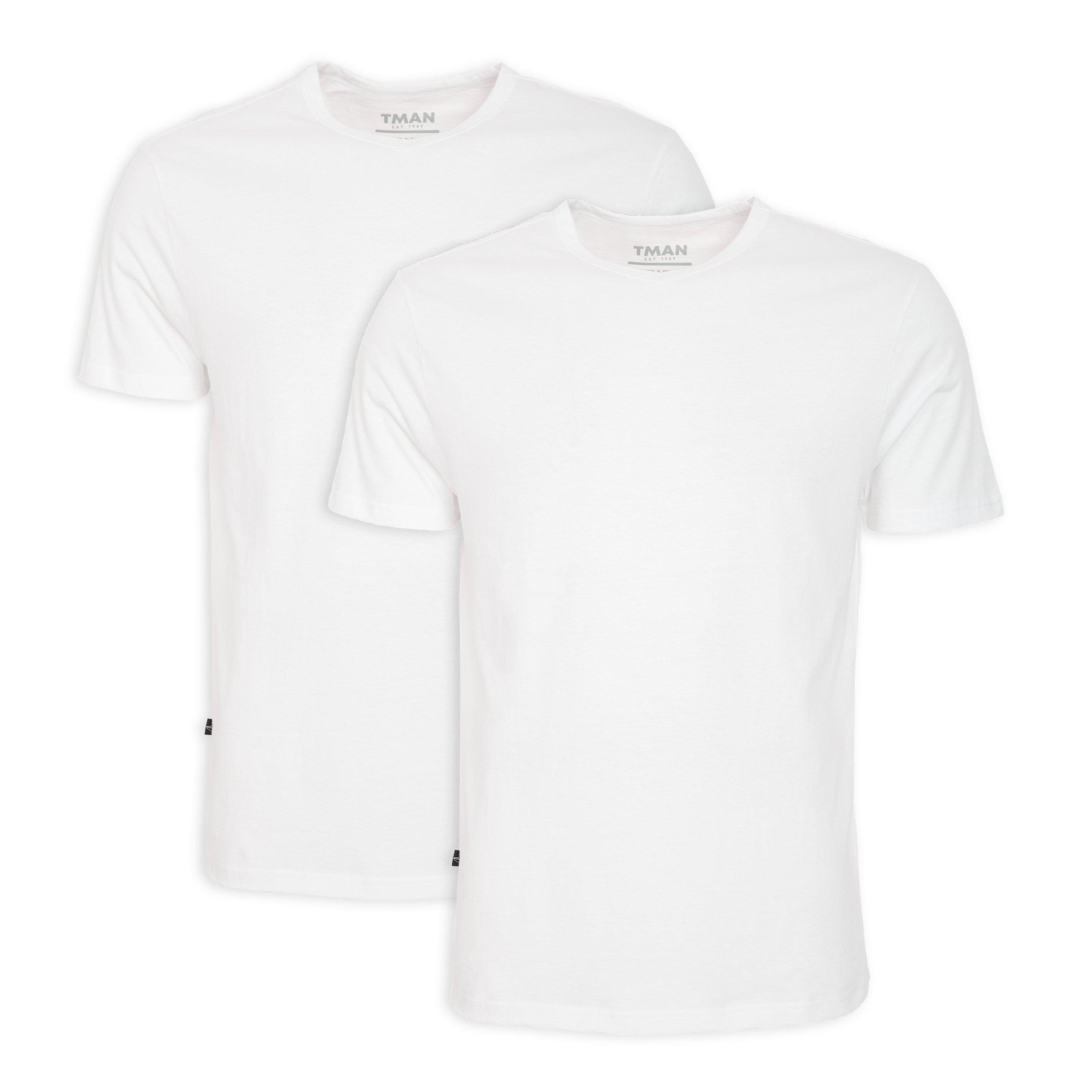 2-pack White T-shirts (3112691) | Truworths Man
