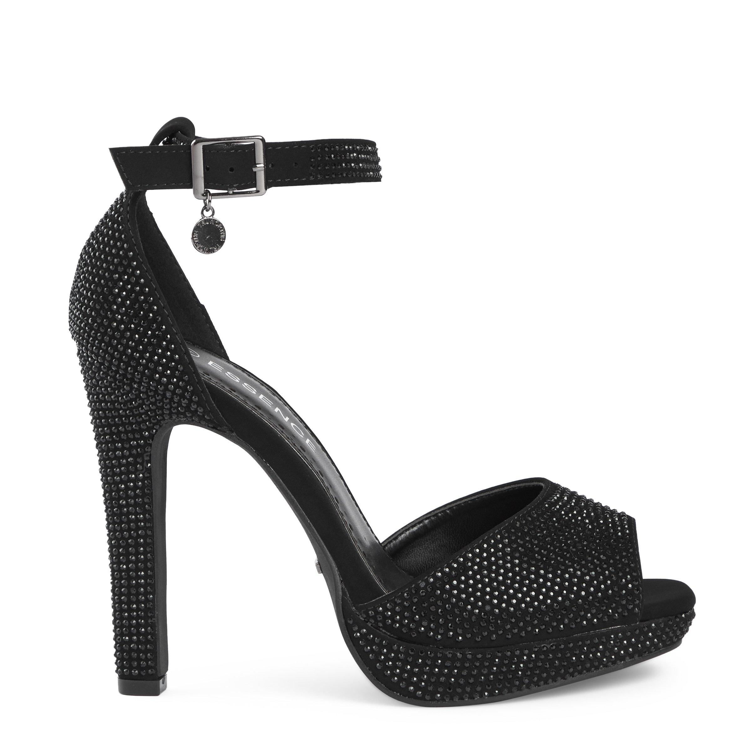 Black Ankle Strap Platform Heel (3112892) | Truworths