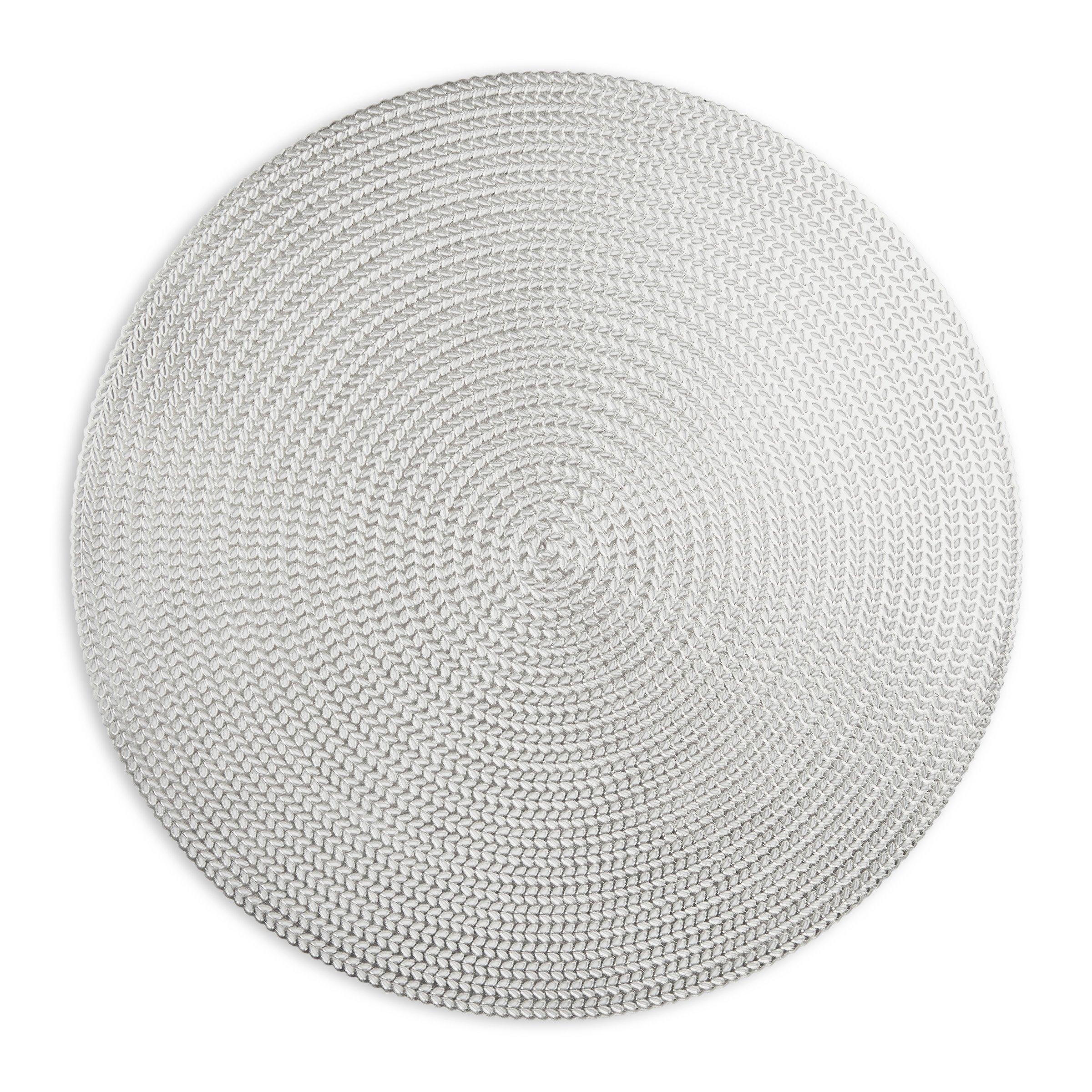 Luxe Round Silver Placemat (3113413) Loads of Living