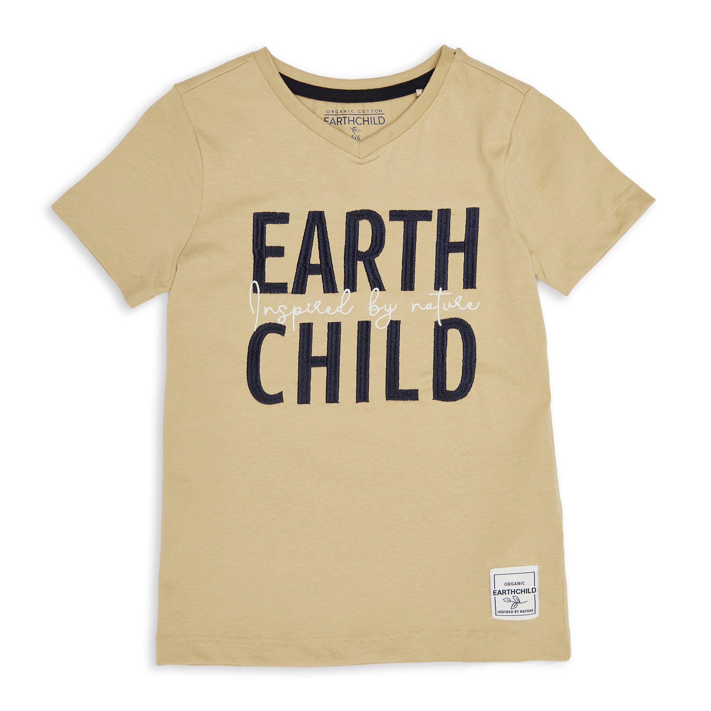 Kid Boy Beige Organic T-shirt (3113457) | Earthchild