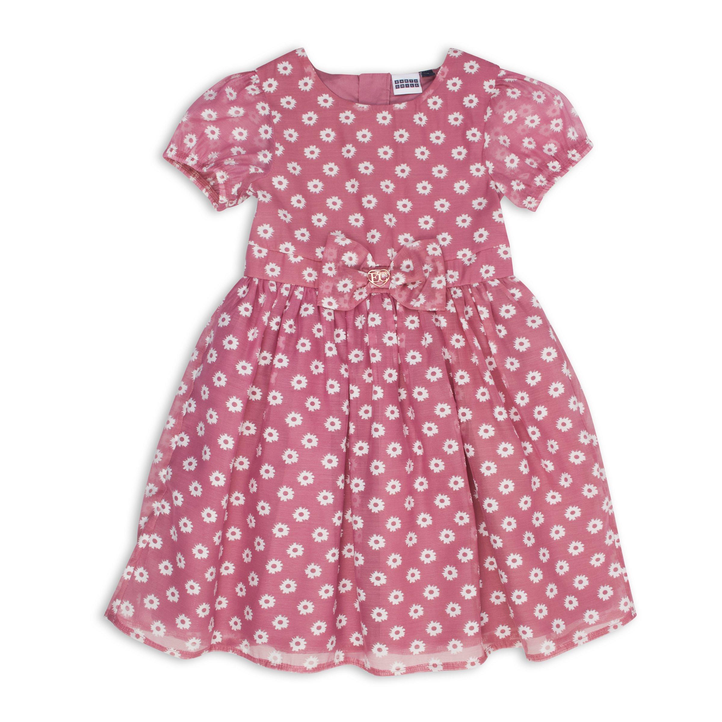 Kid Girl Mauve Daisy Party Dress (3113546) | Earthchild