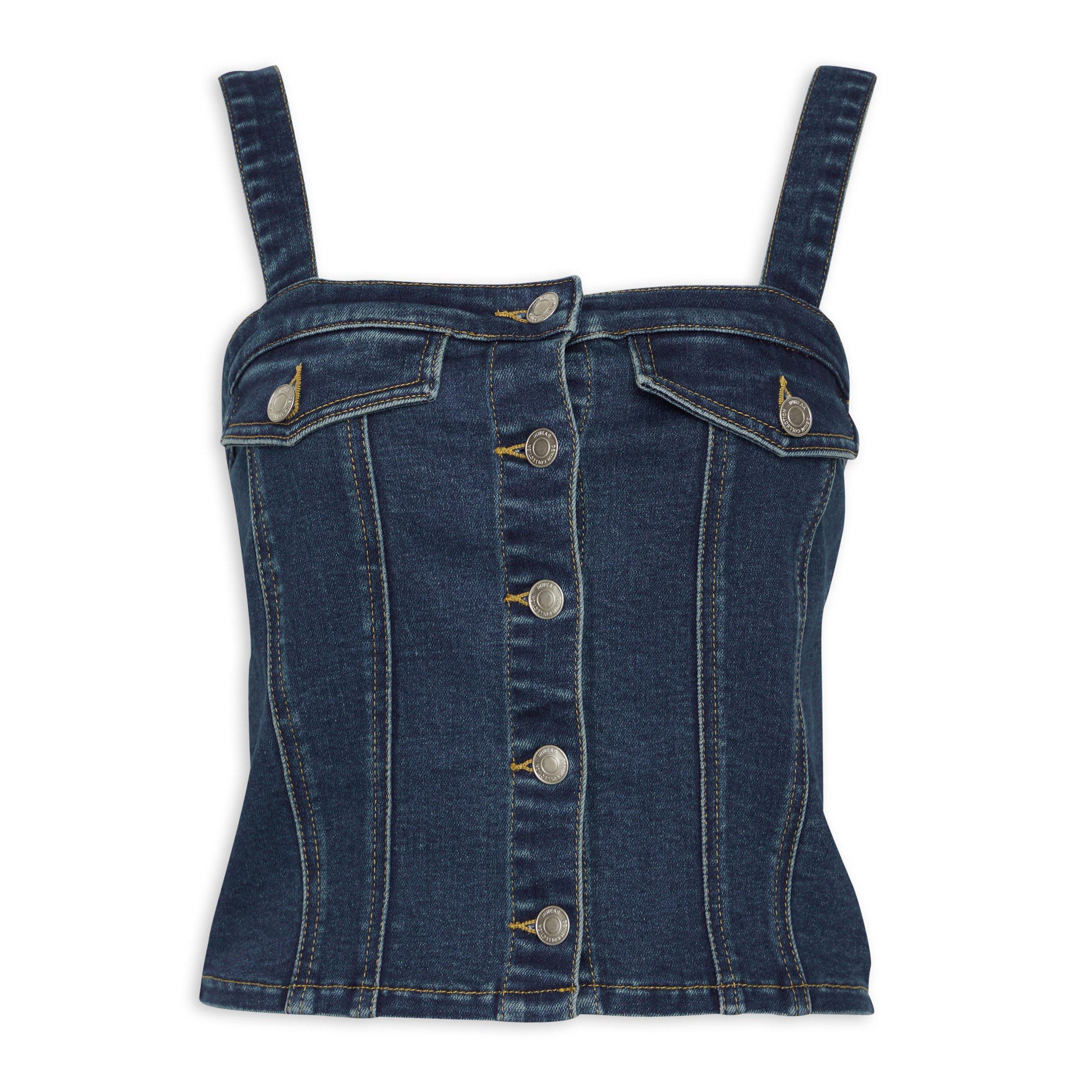 Indigo Denim Corset Top (3113587) | Inwear