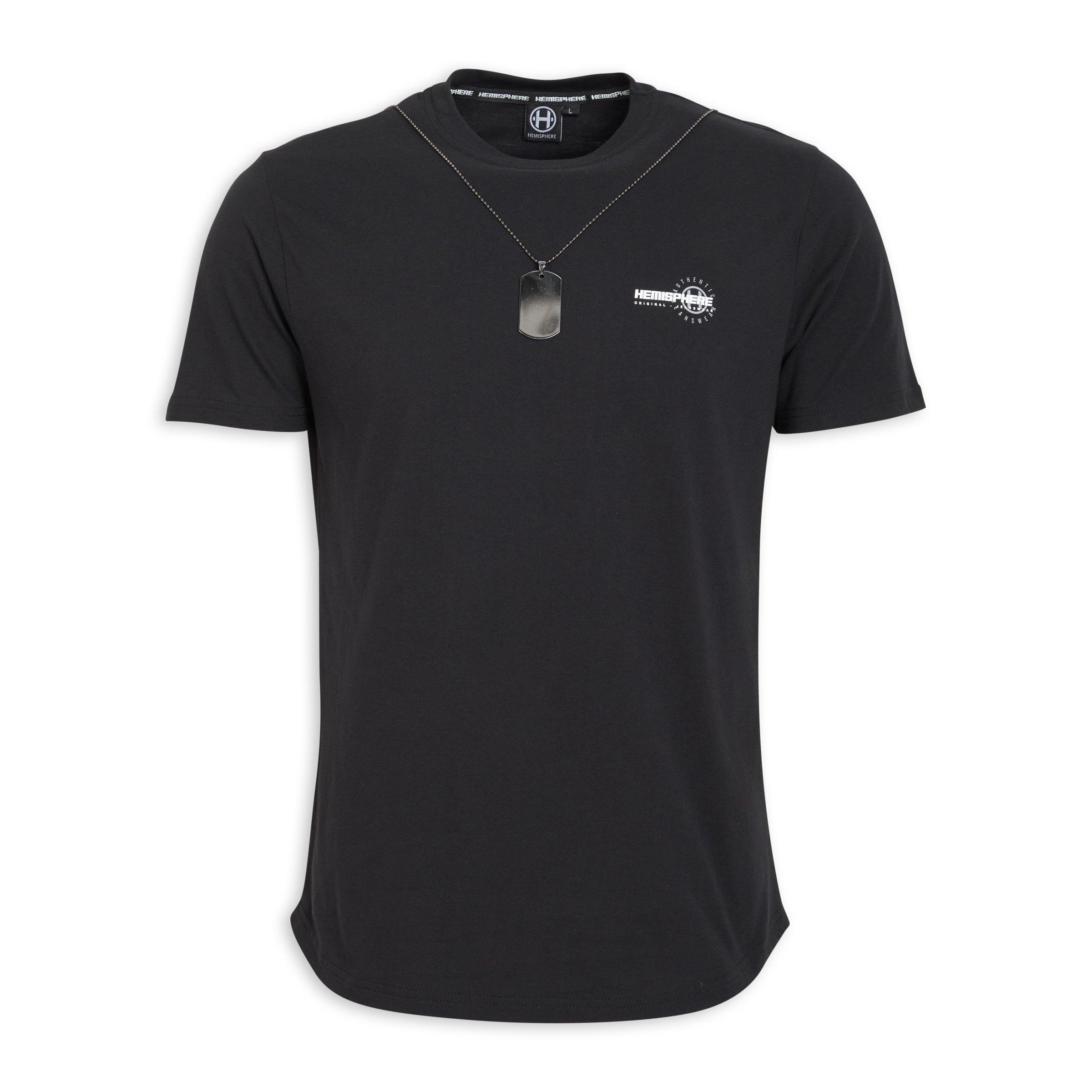 Black T-shirt With Necklace (3113678) | Hemisphere