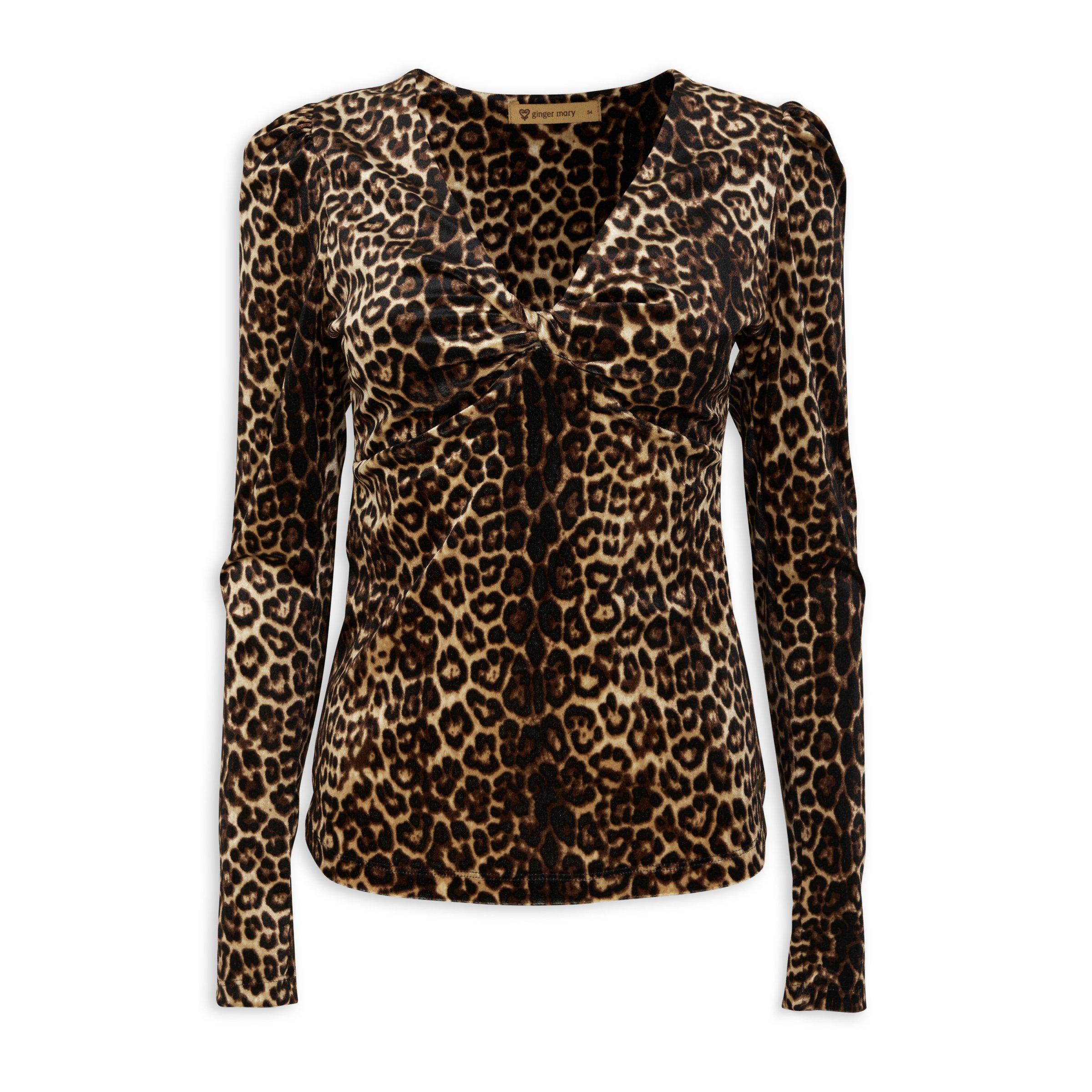 Animal Print Fitted Top (3113752) | Ginger Mary