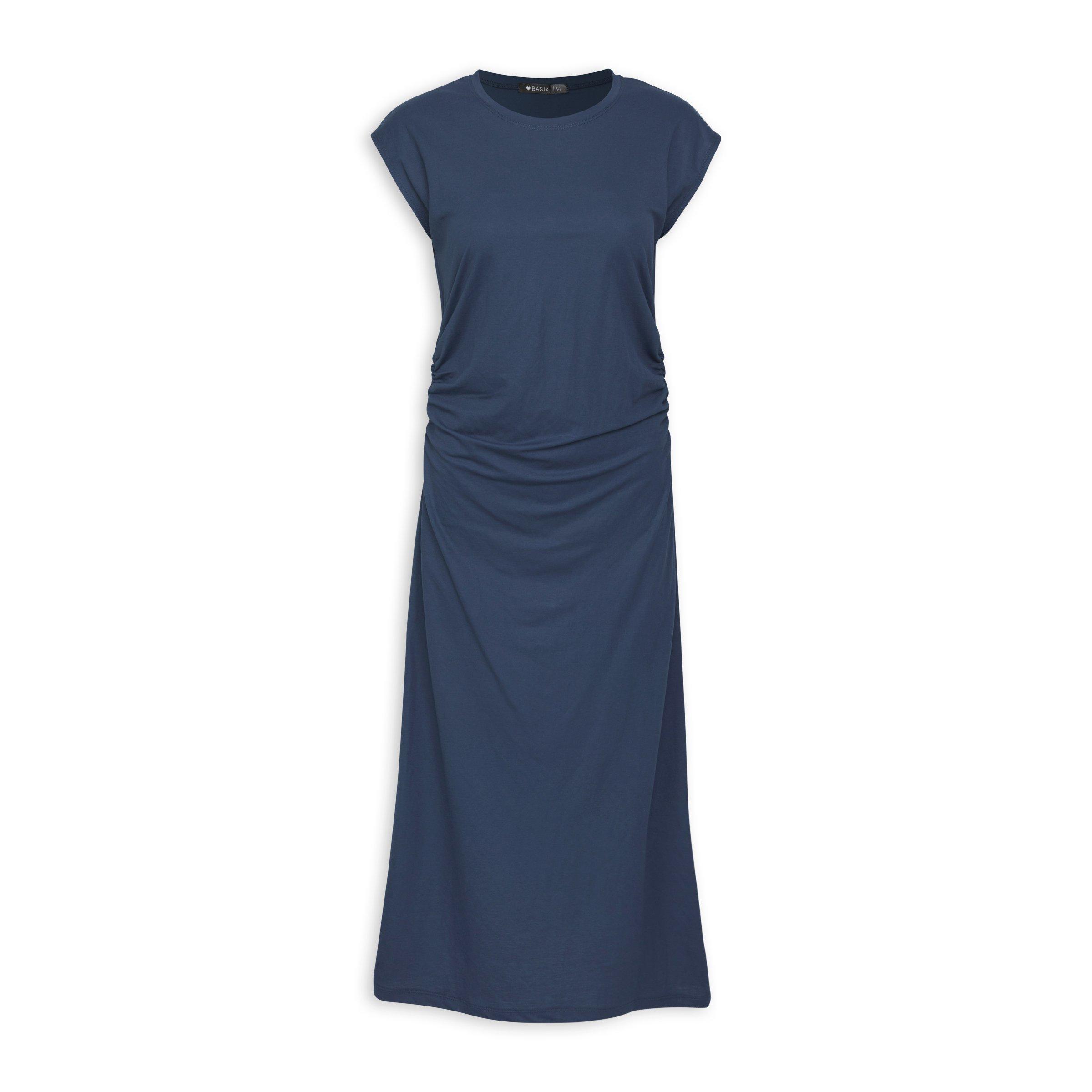 Blue Column Dress (3113889) | Basix