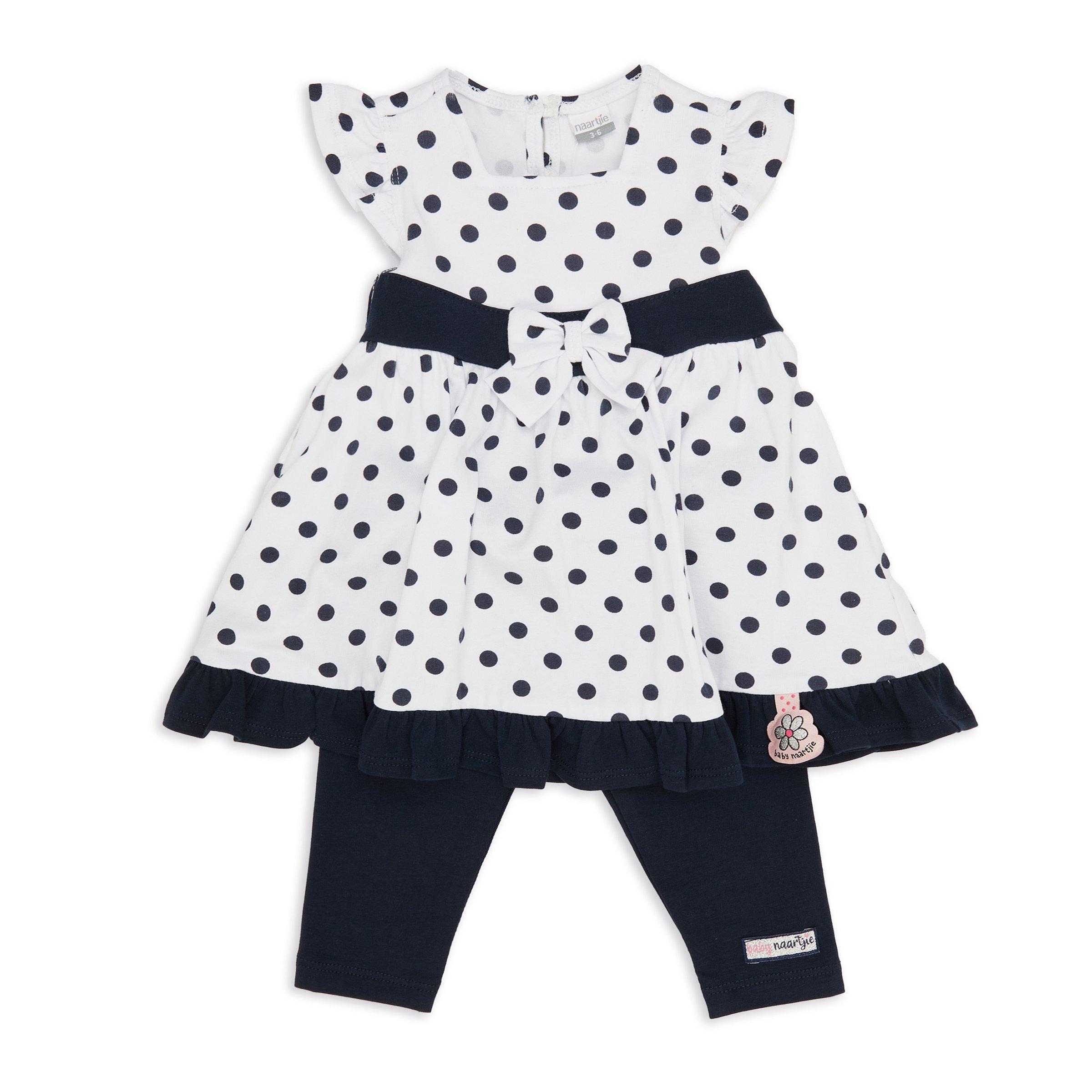 Newborn Girl Spot Dress Set (3114256) | Naartjie