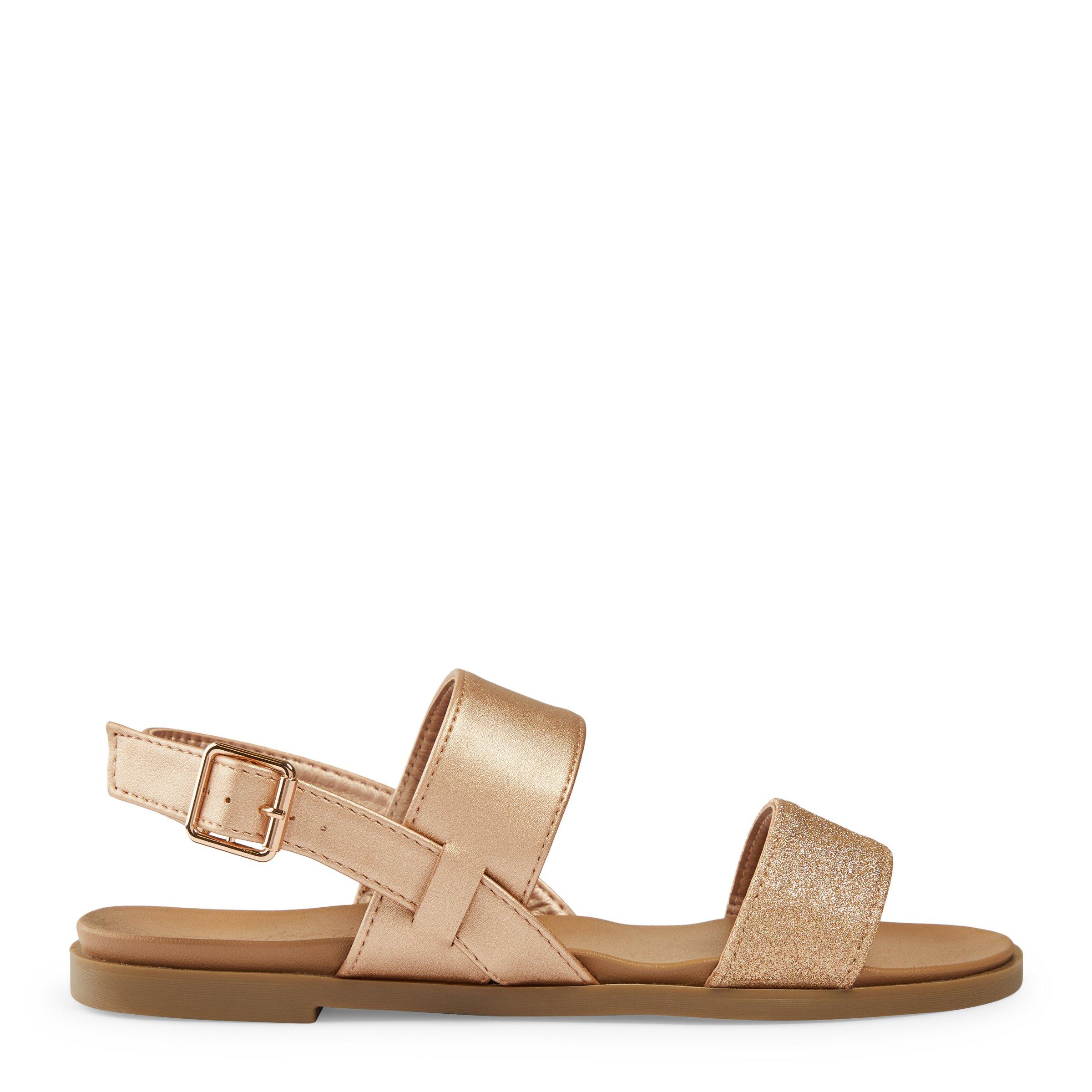 Gold Glitter Sandals (3114403) | Identity