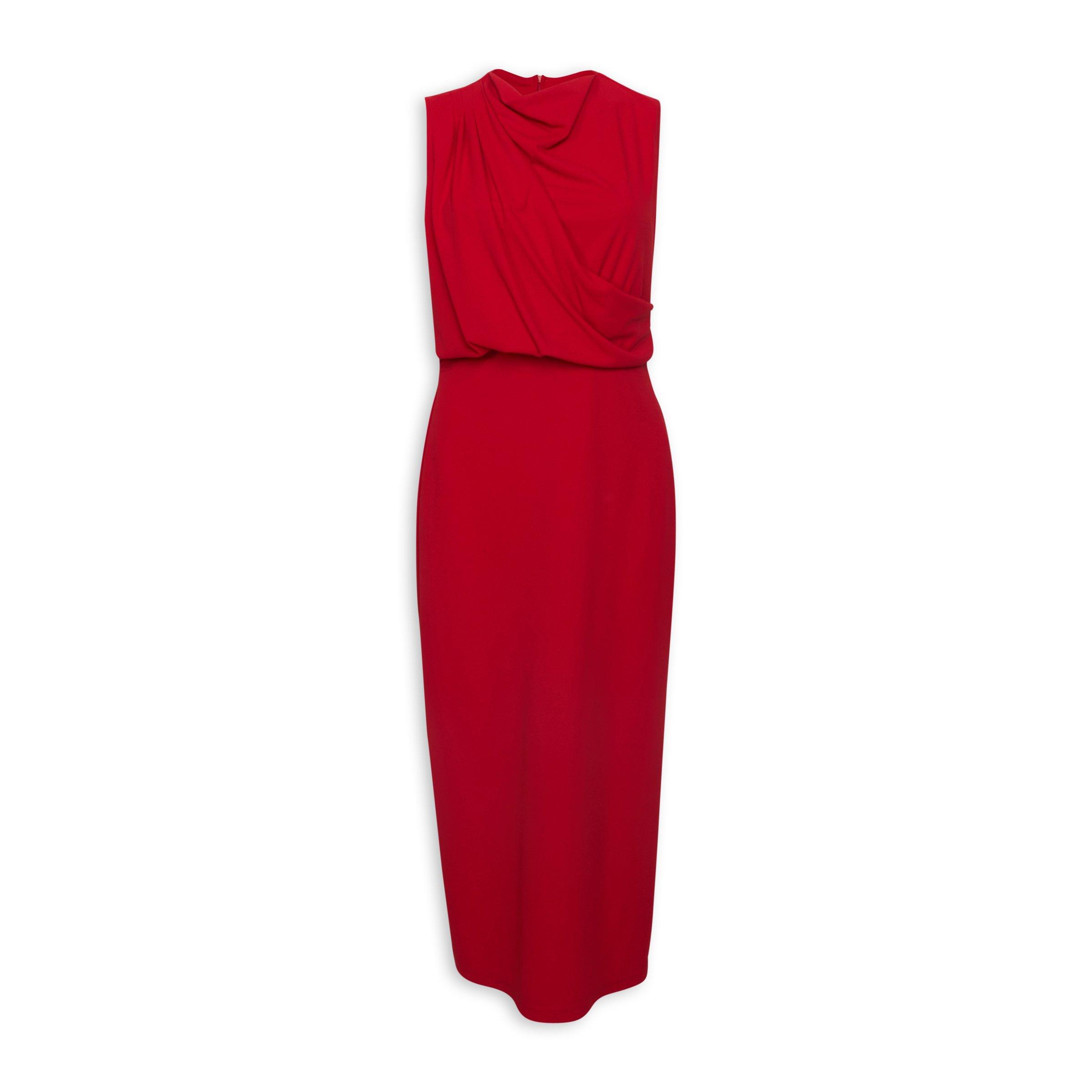 Red Column Dress (3114685) | Truworths