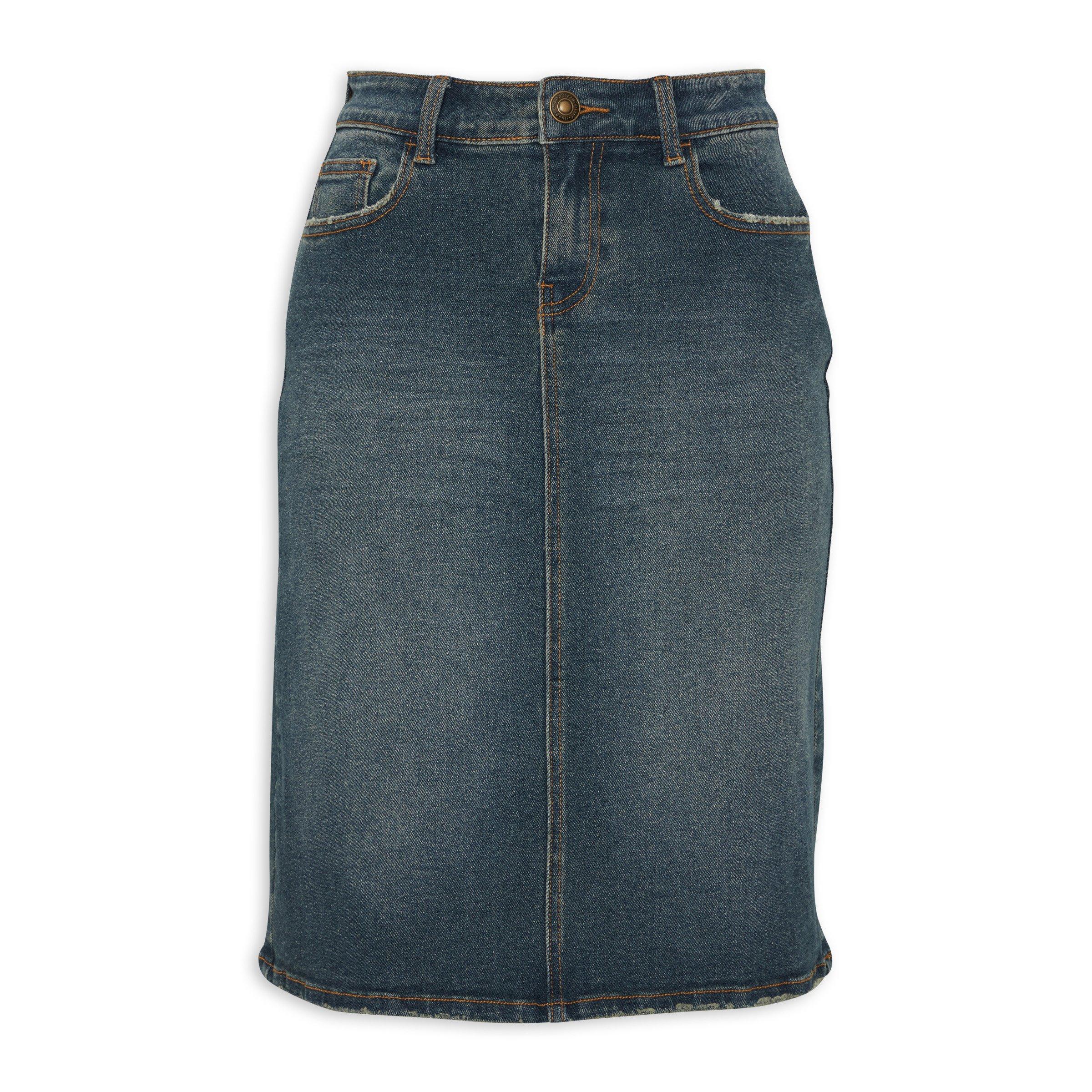 Indigo A-line Skirt (3114753) | Identity