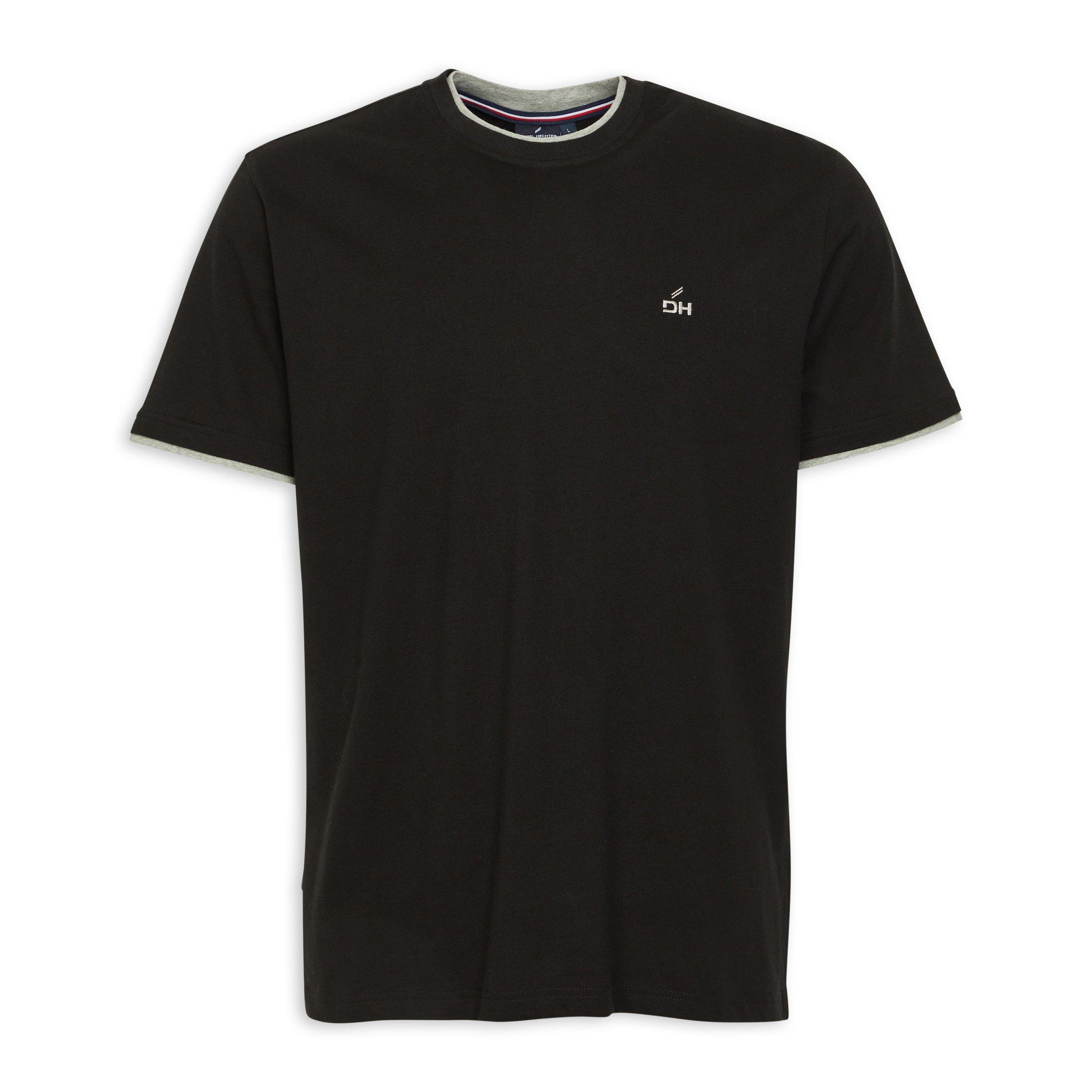 Black Embroidered Logo T-Shirt (3114769) | Daniel Hechter