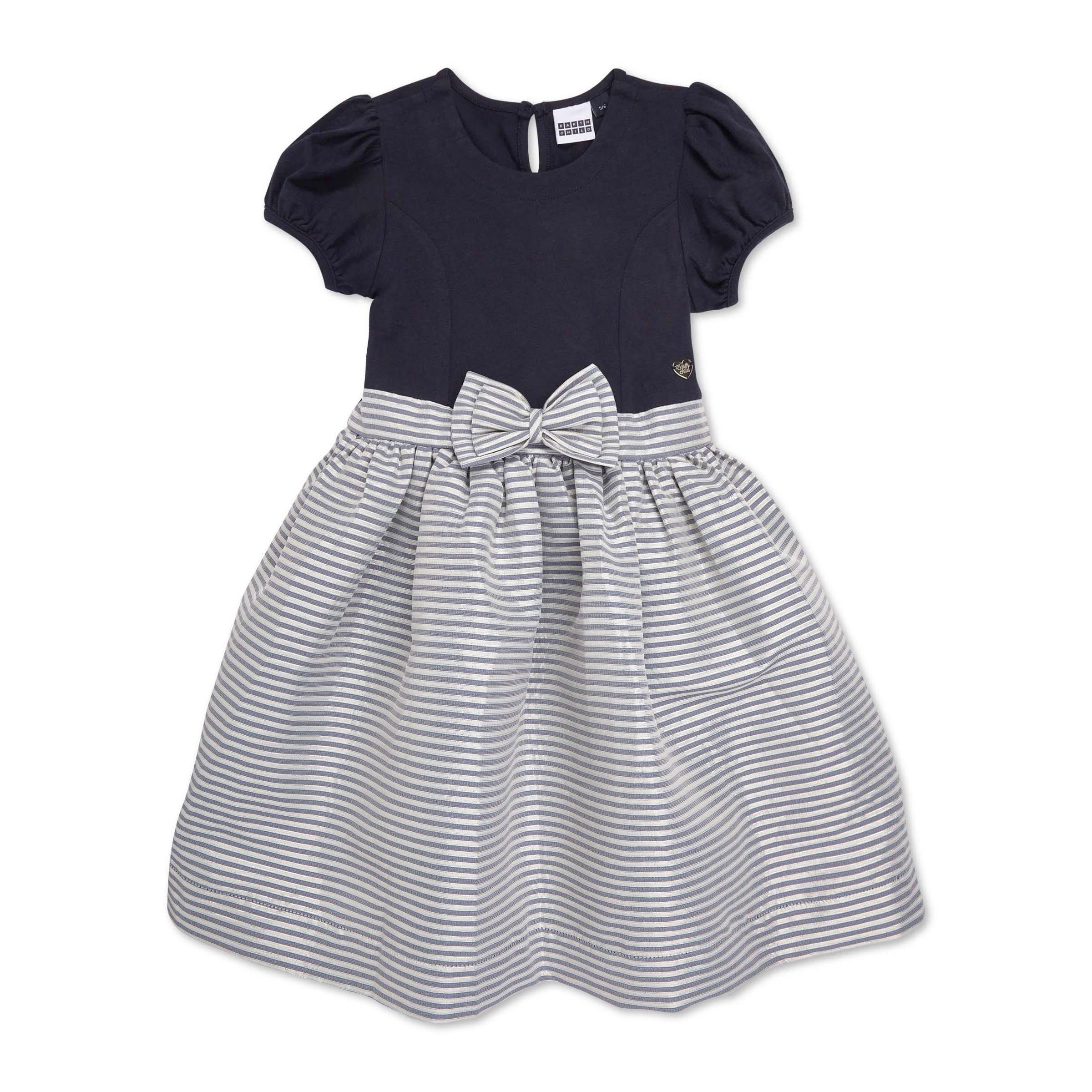 Kid Girl Navy Party Dress (3115555) | Earthchild