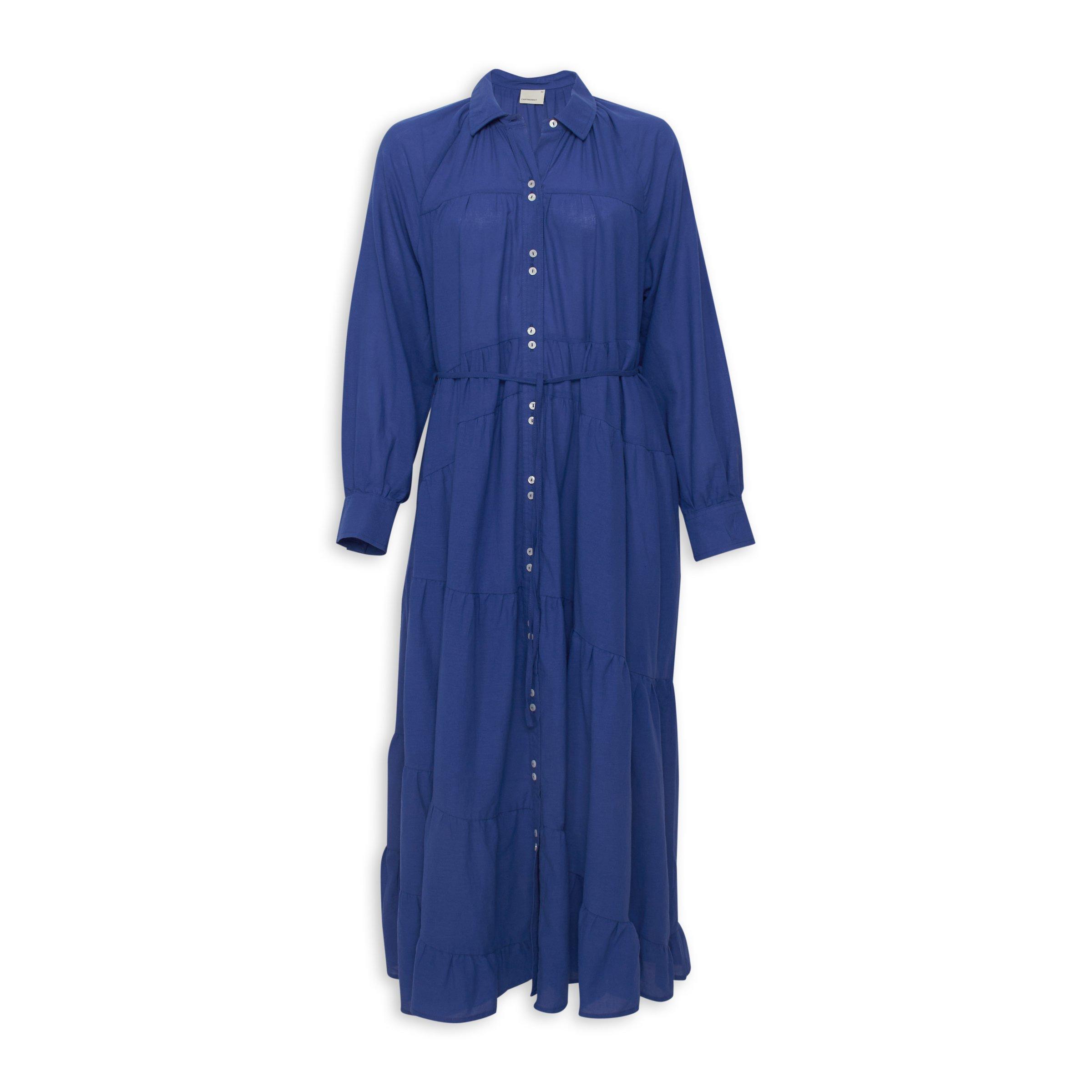 Cobalt Blue Tiered Dress (3115923) | Earthaddict