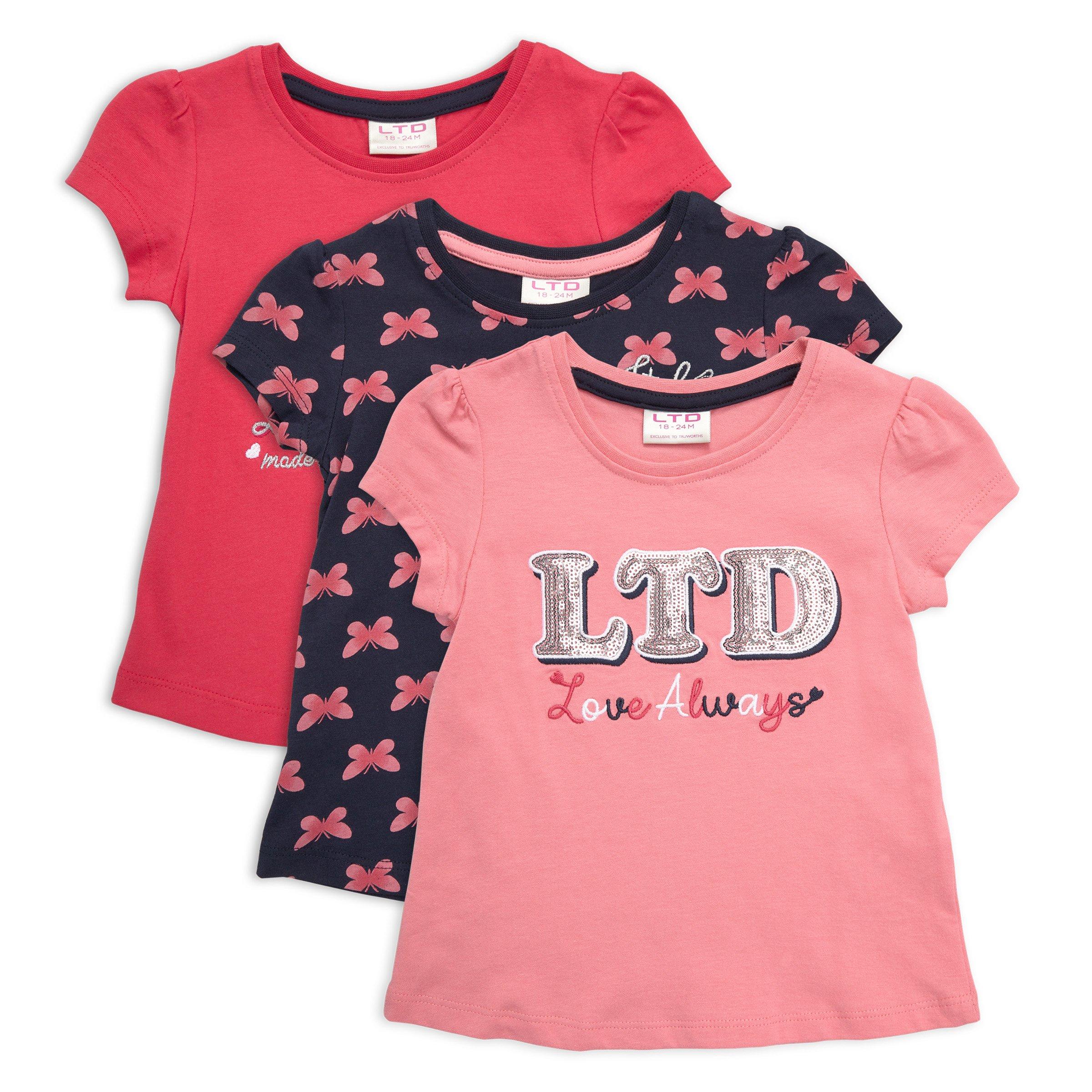 3pack Baby Girl Tshirts (3115999) LTD Kids