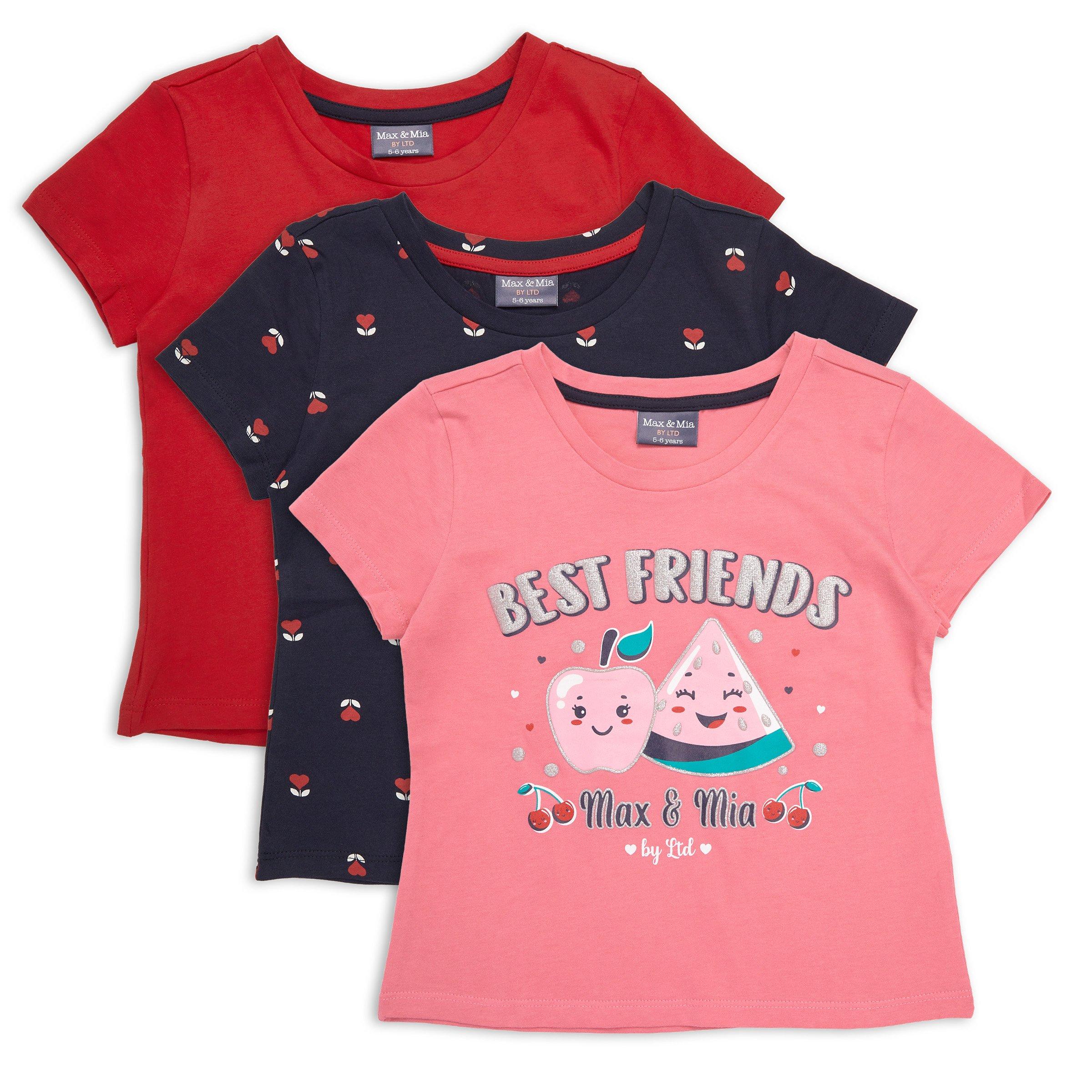 3pack Kid Girl Tshirts (3116015) Max & Mia