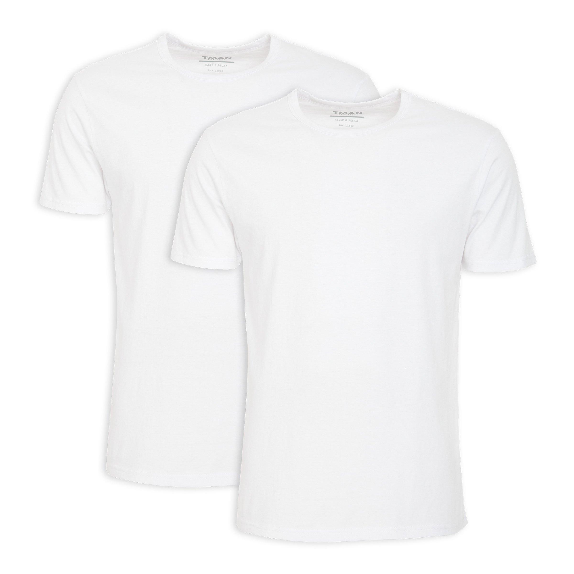 2-pack White T-shirts (3116222) | Truworths Man