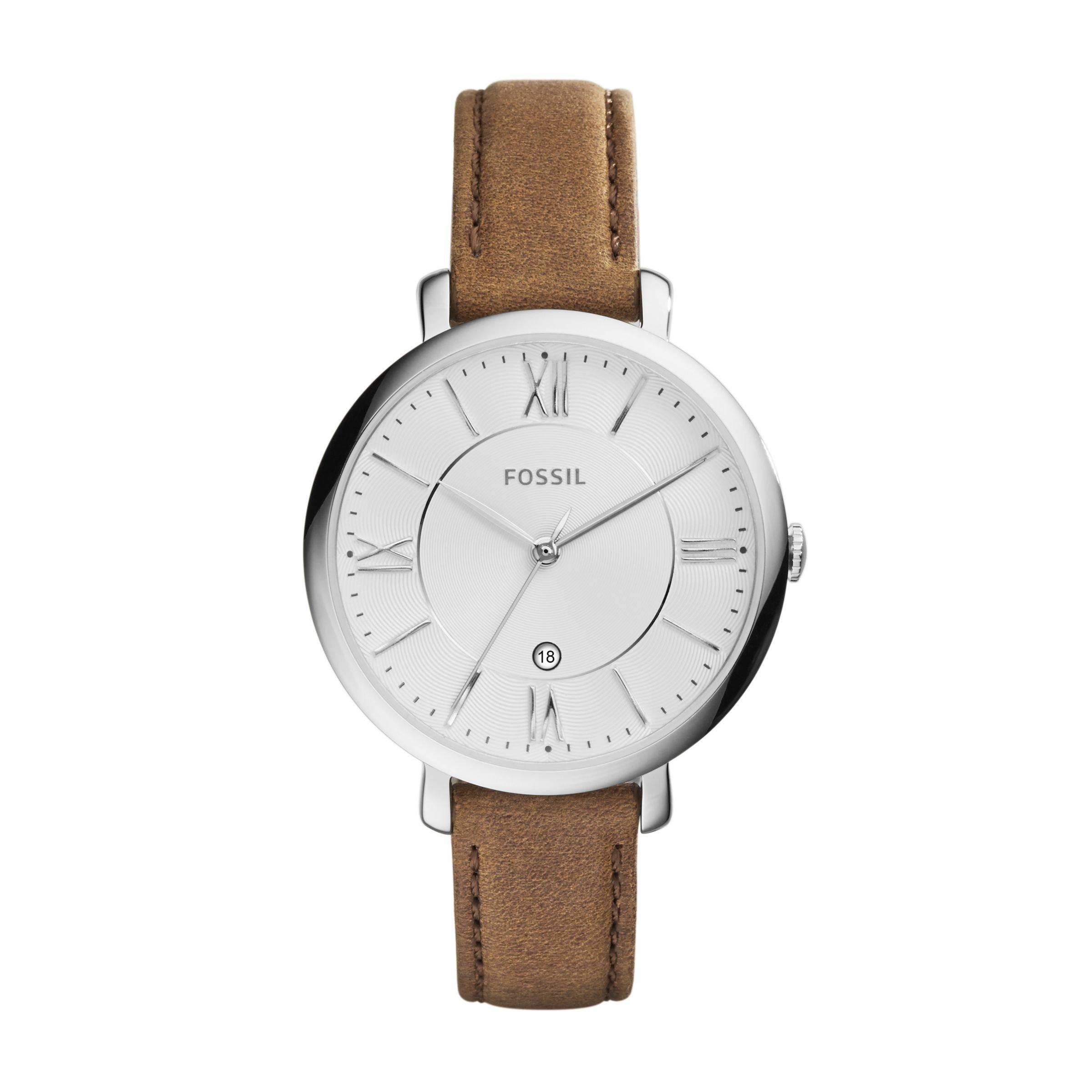 Brown Jaqueline Leather Watch (3116497) | Fossil