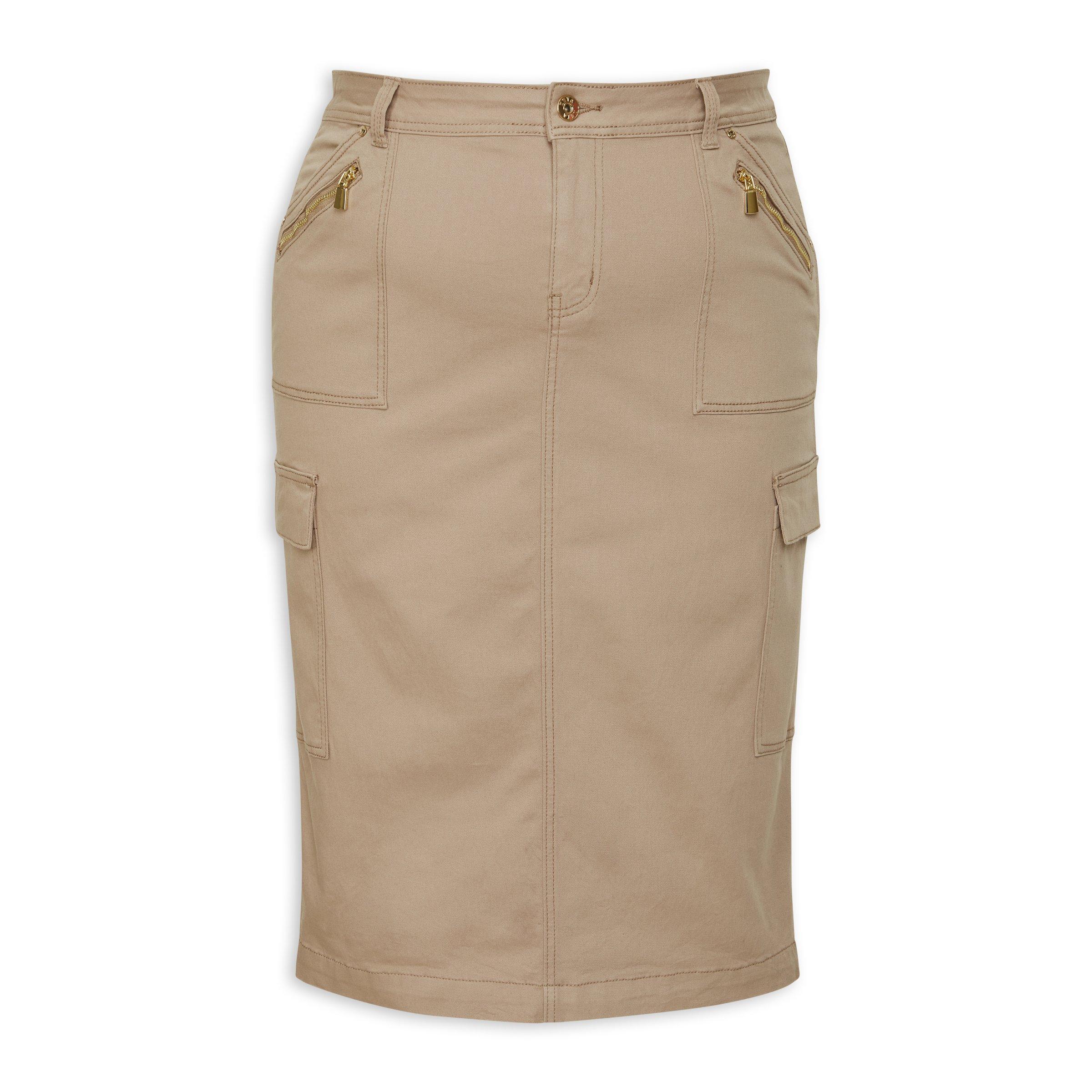 Stone Plus Size Utility Skirt (3116565) | Zeta