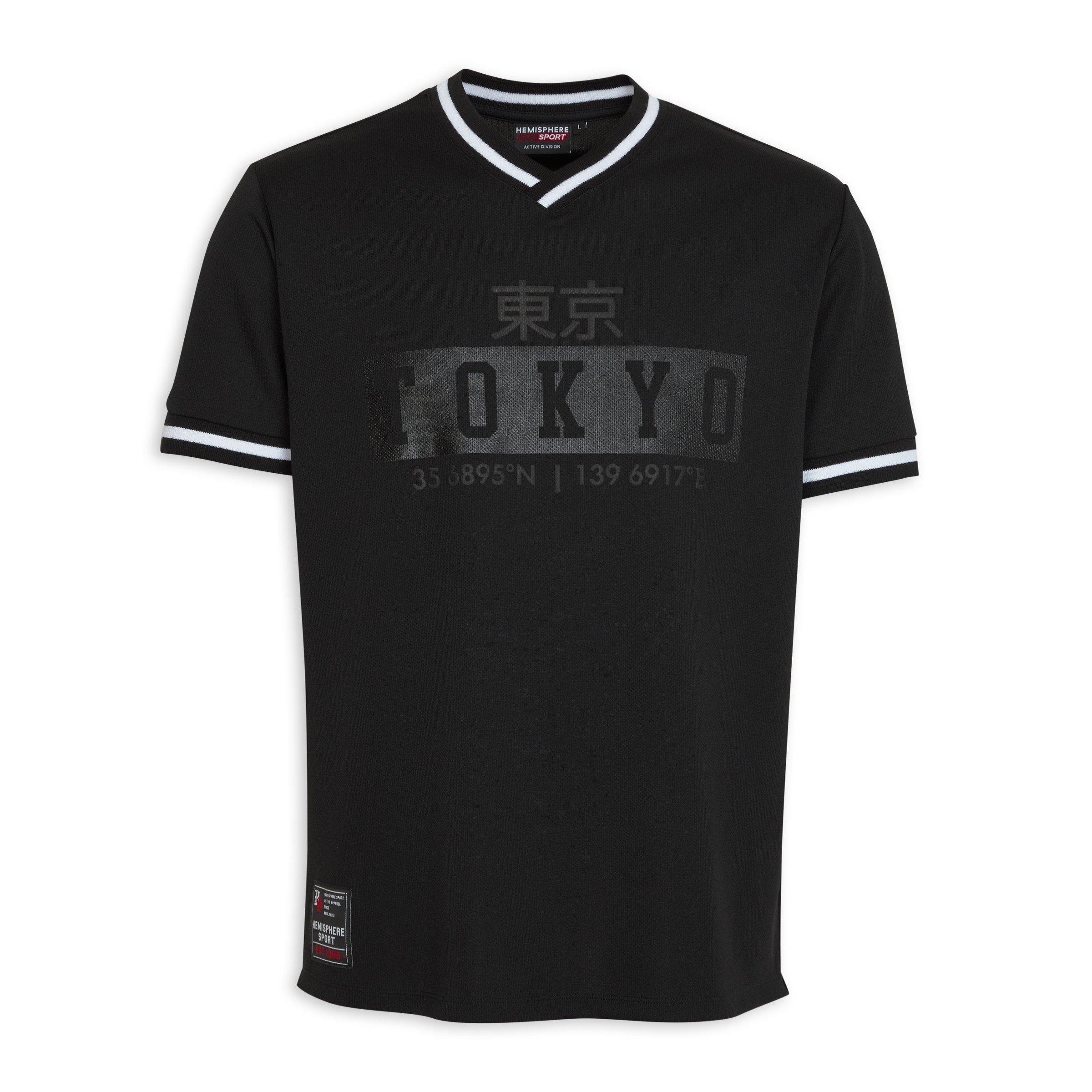 Black V-neck T-shirt (3116584) | Hemisphere Sport