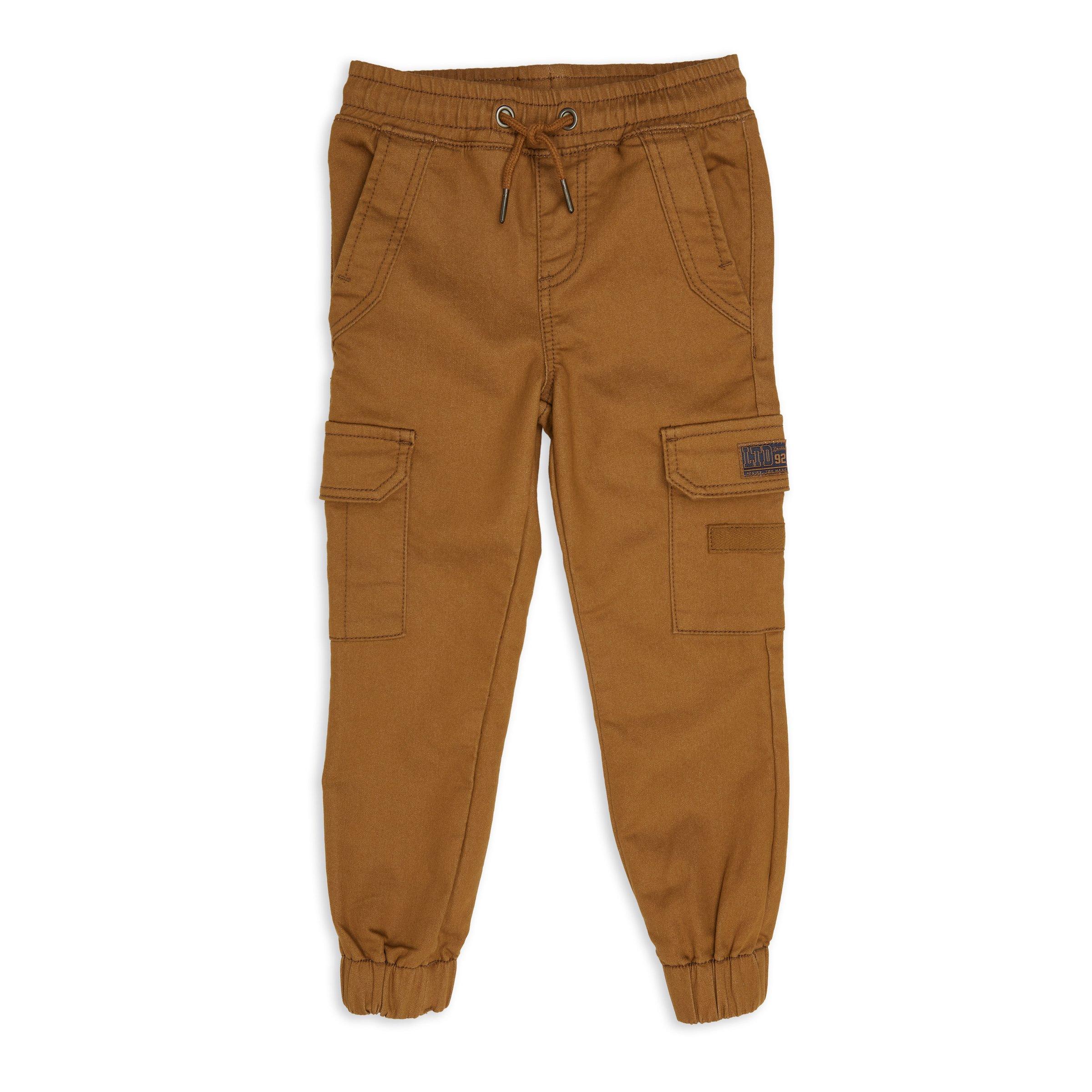 Kid Boy Camel Cuffed Pants (3116805) | LTD Kids