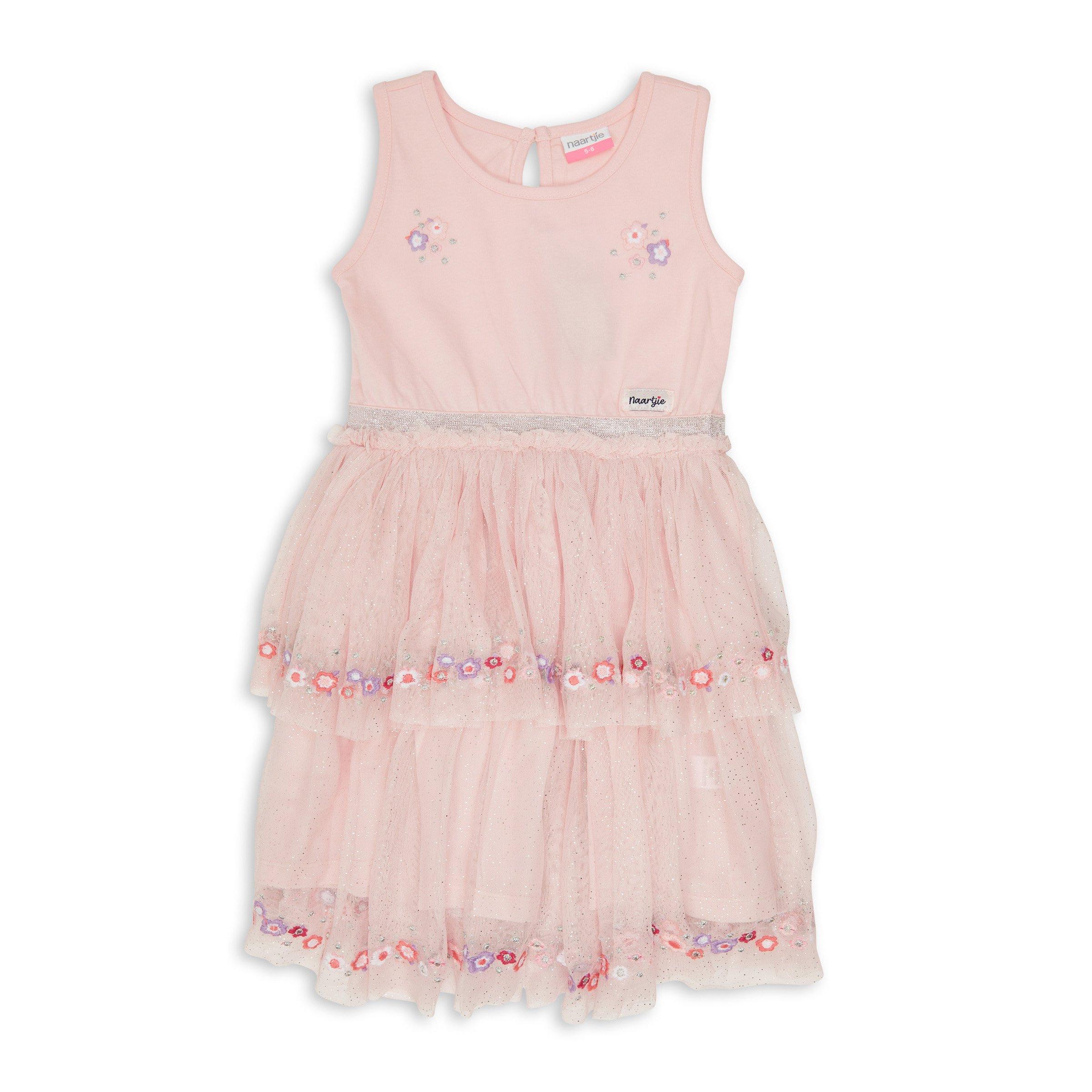 Kid Girl Pink Tiered Dress (3116860) | Naartjie