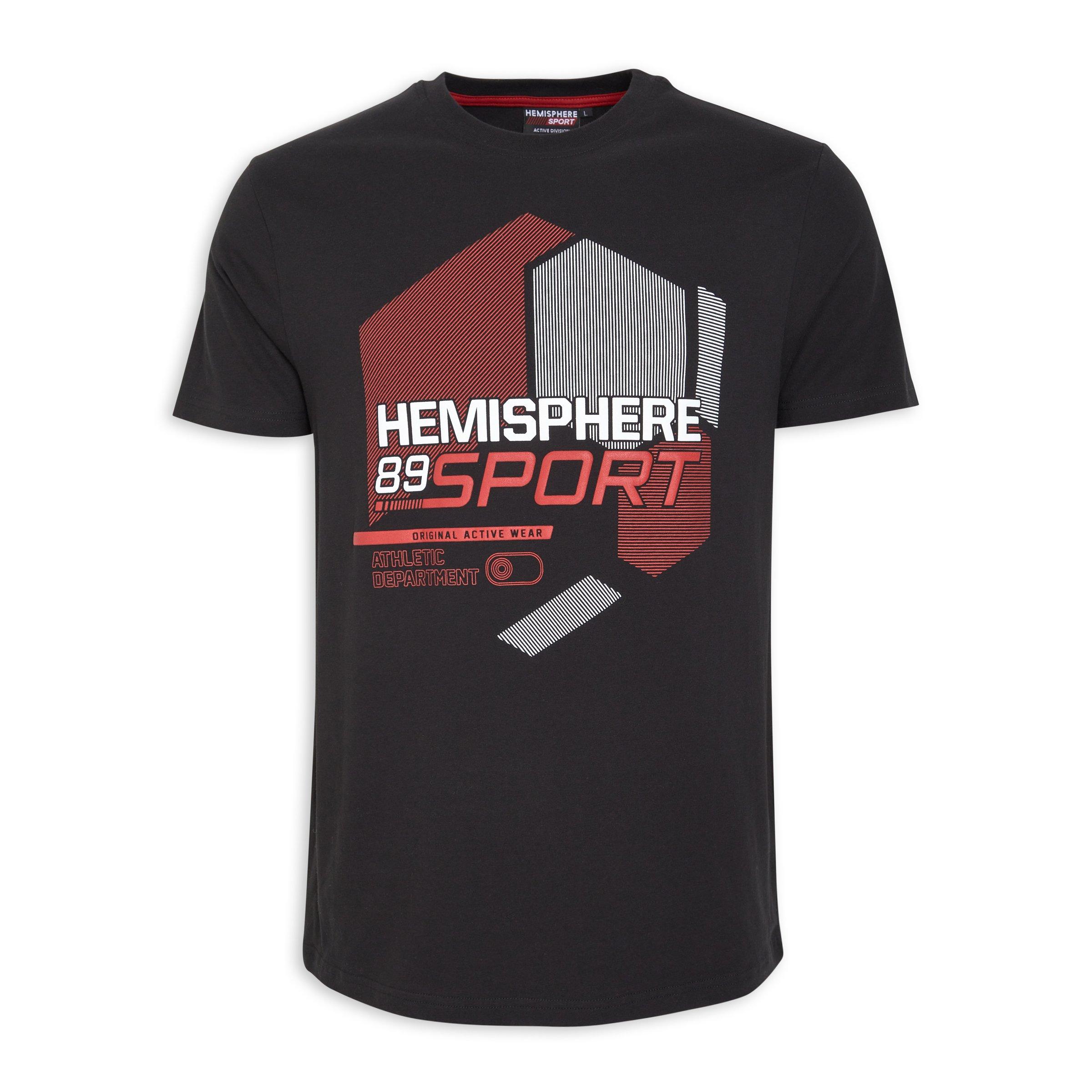 Black Branded T-shirt (3116886) | Hemisphere Sport
