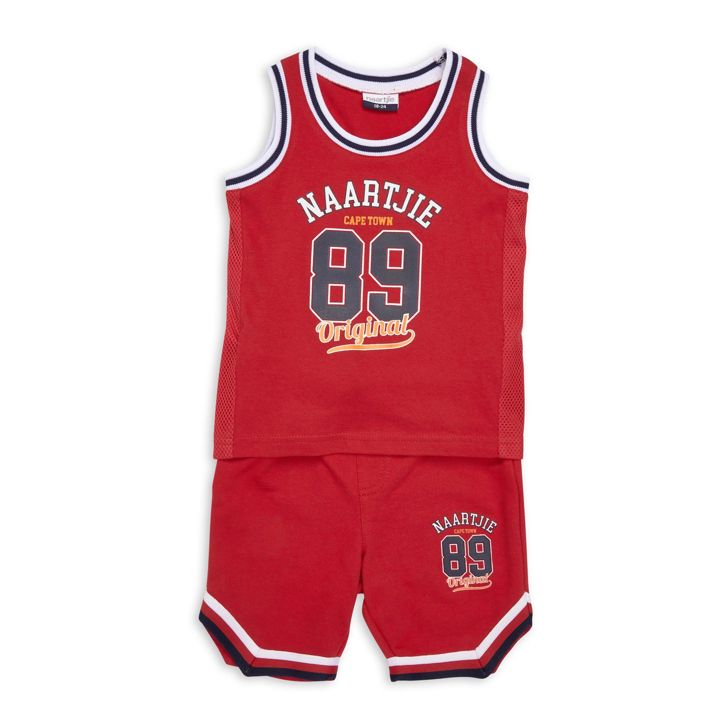 Baby Boy Red Basketball Set (3116955) | Naartjie