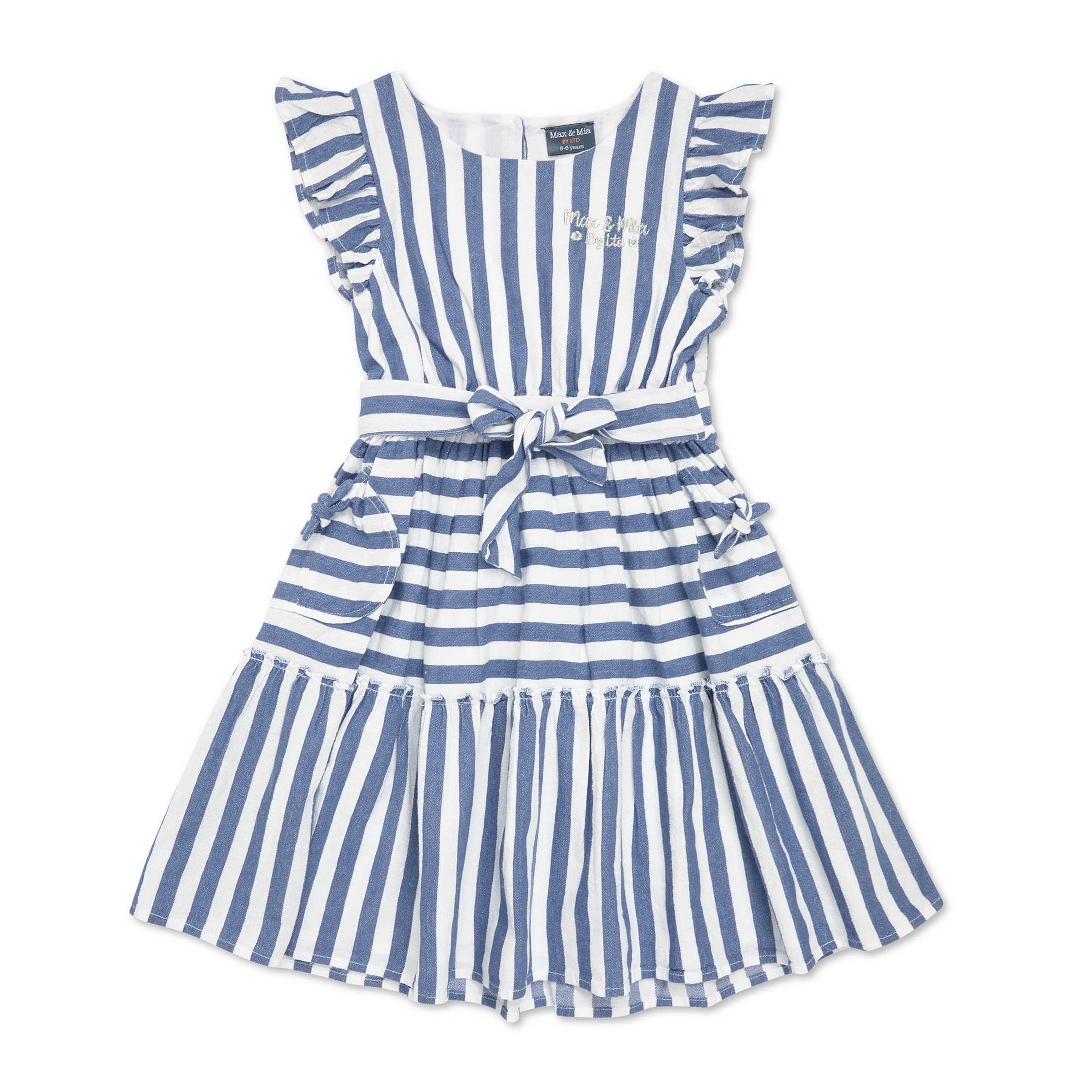 Kid Girl Stripe Tiered Dress (3116961) | Max & Mia